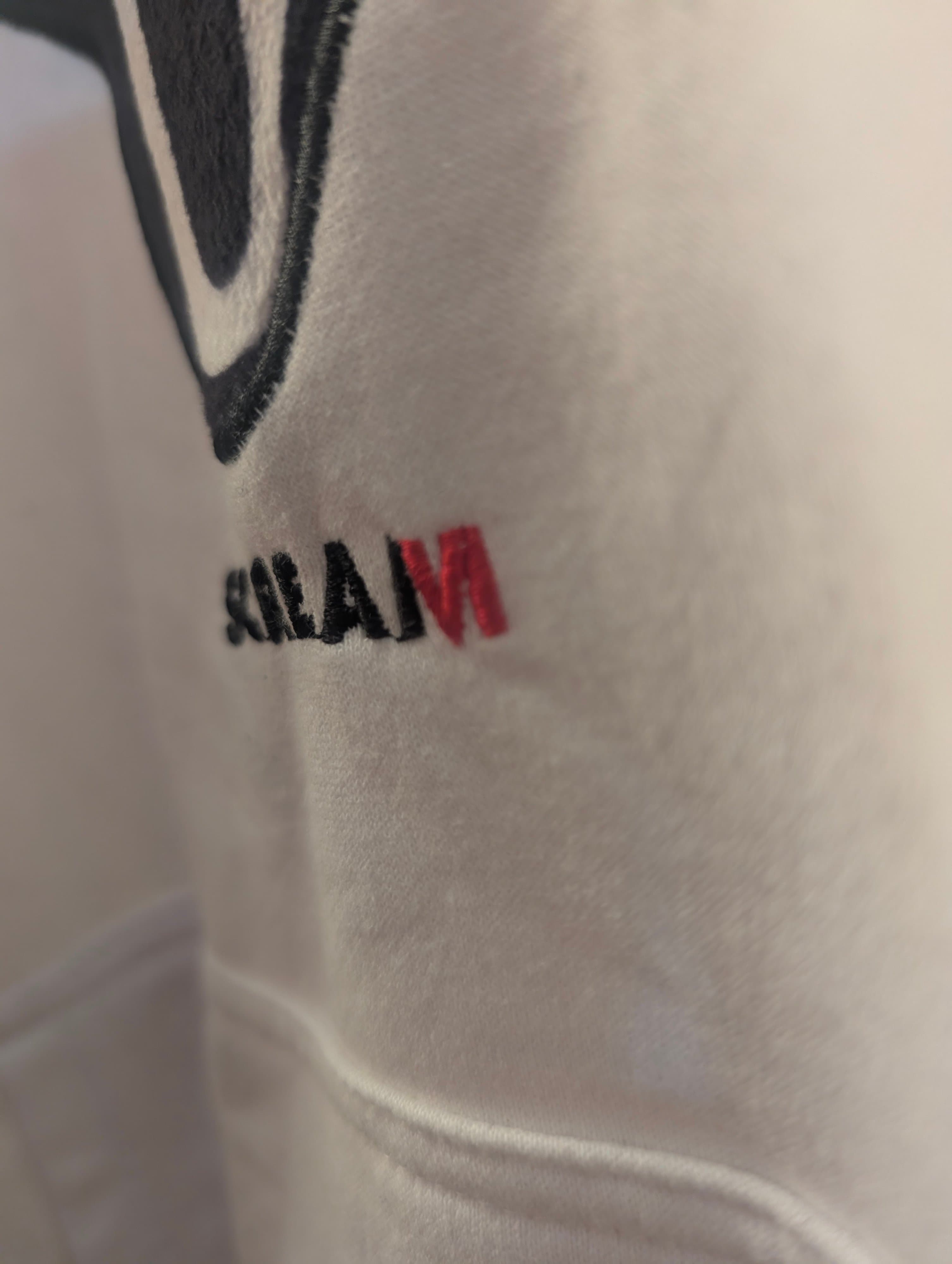 Scream Ghostface Hoodie Embroidered White fleece - Thumbnail 4