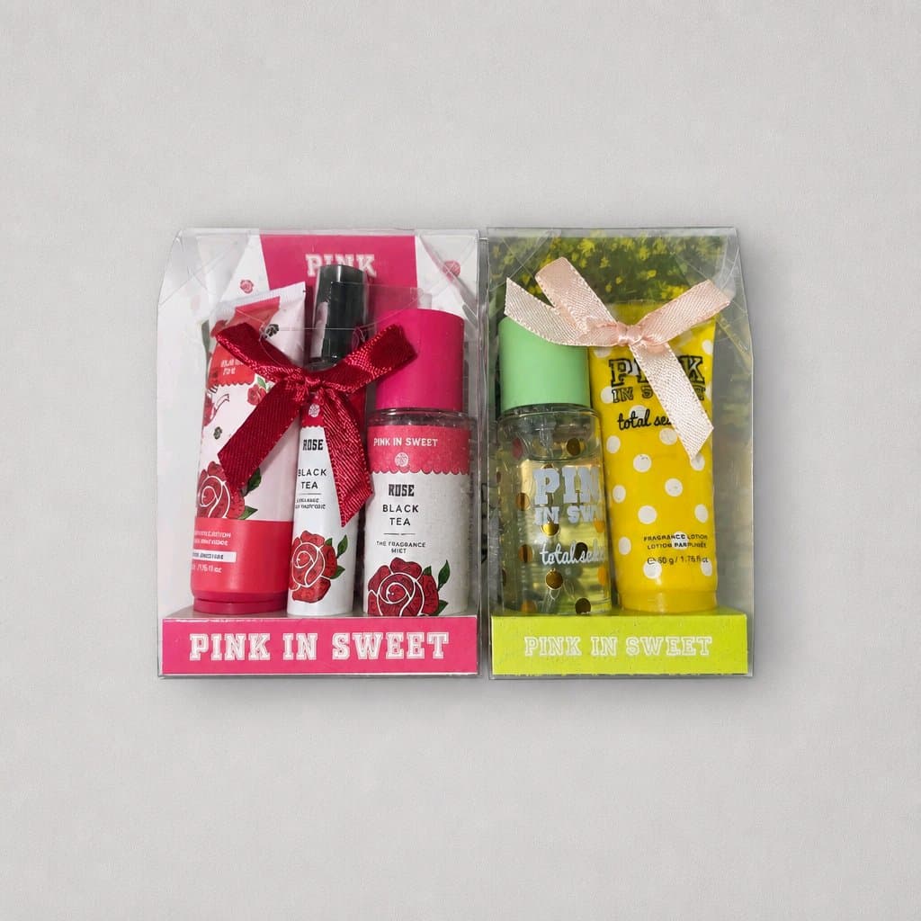 Pink in Sweet Fragrance and Lotion Gift Set