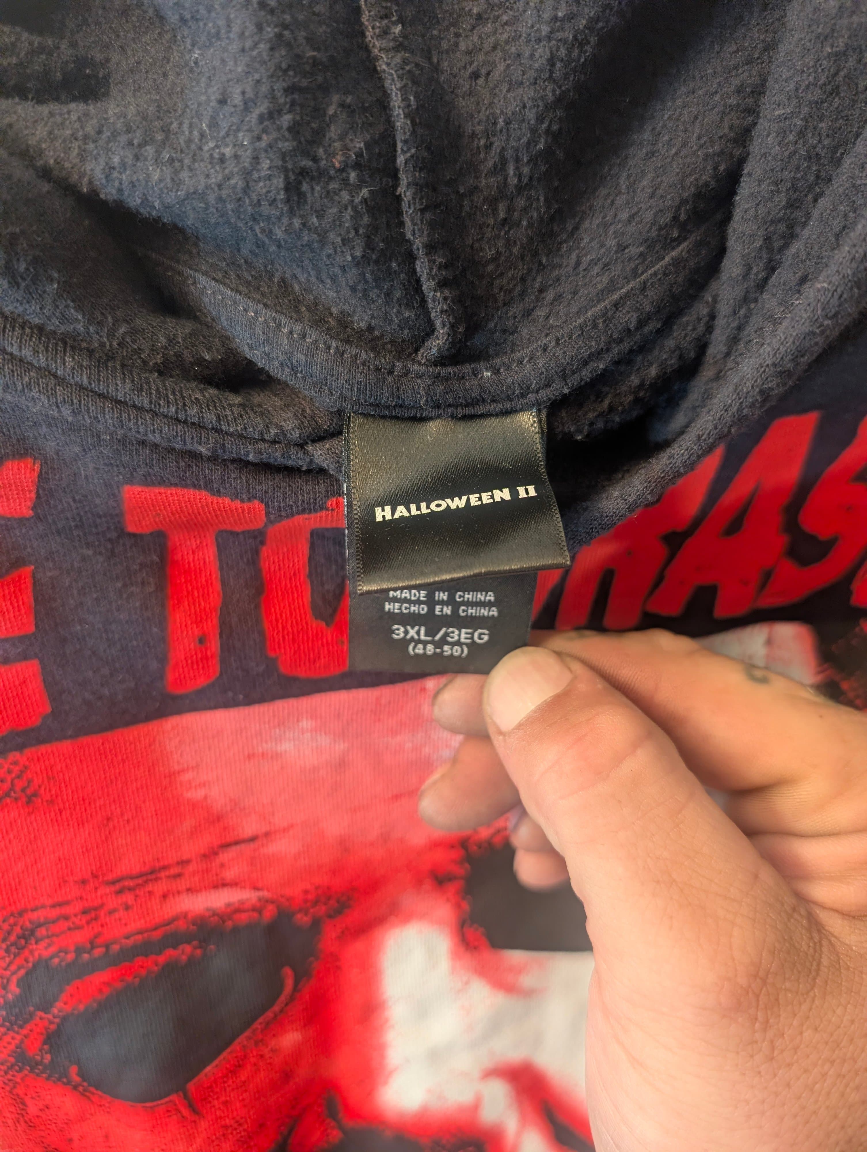 Halloween II Hoodie 3XL 'Here to Crash the Party' - Thumbnail 2
