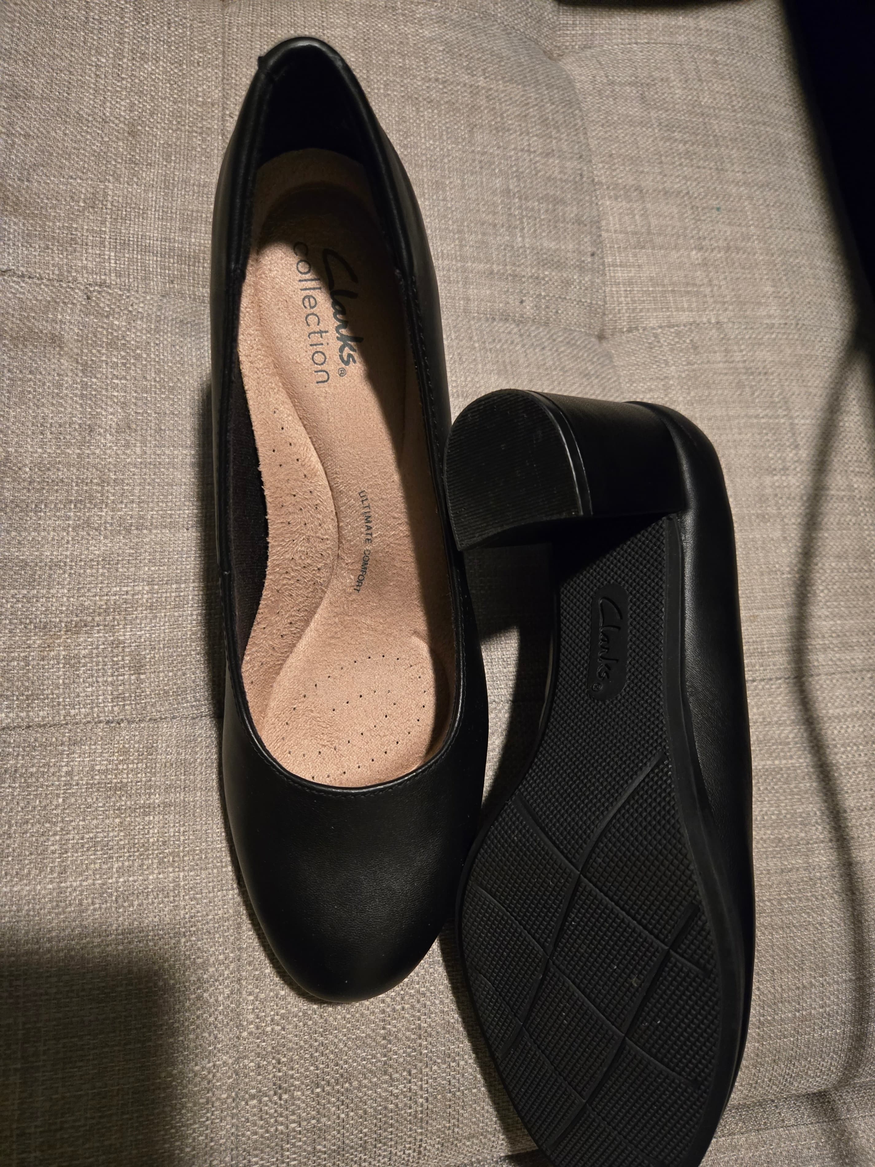 Clarks Collection Black Women's Heels