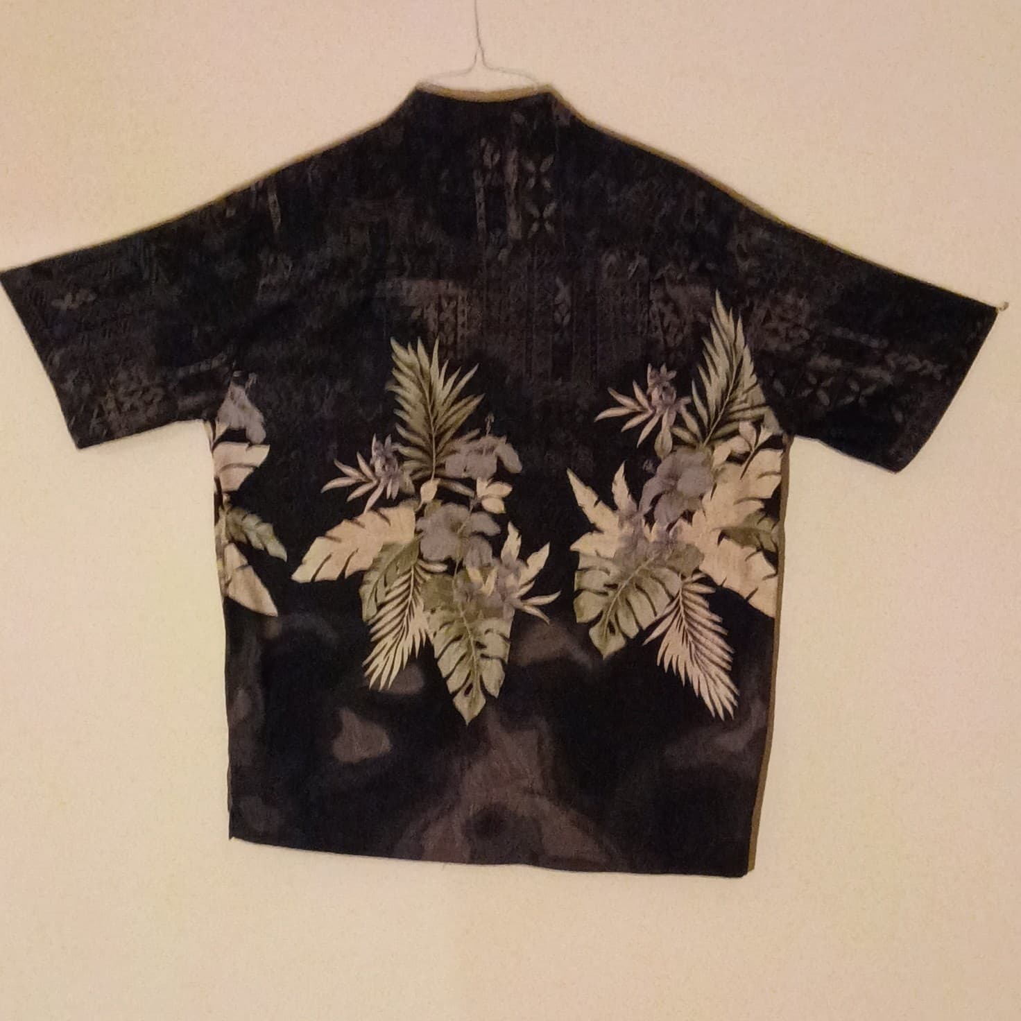 Caribbean Joe Mens Large Linen Blend Island Print Vacation Hawaiian Shirt - Thumbnail 10