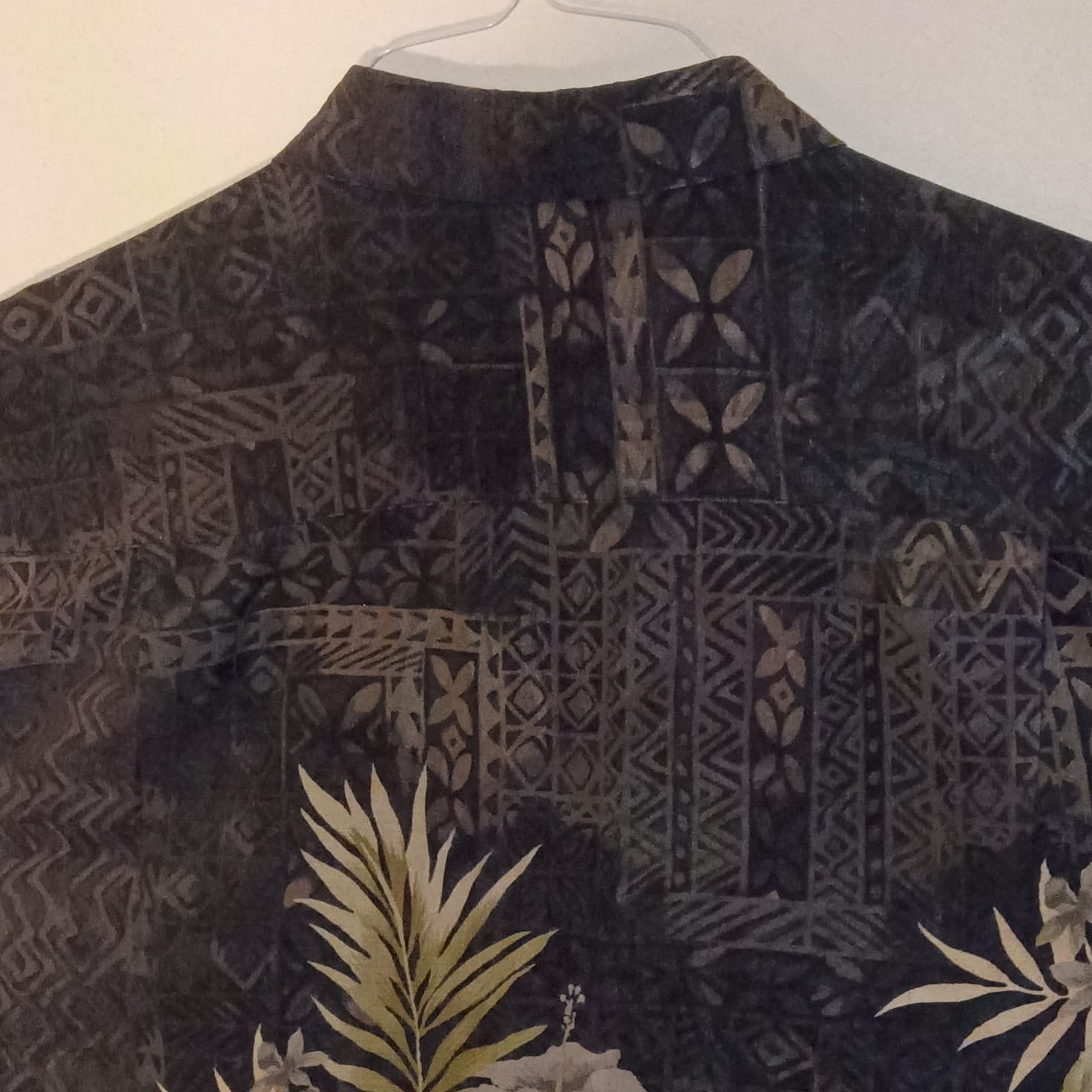 Caribbean Joe Mens Large Linen Blend Island Print Vacation Hawaiian Shirt - Thumbnail 12
