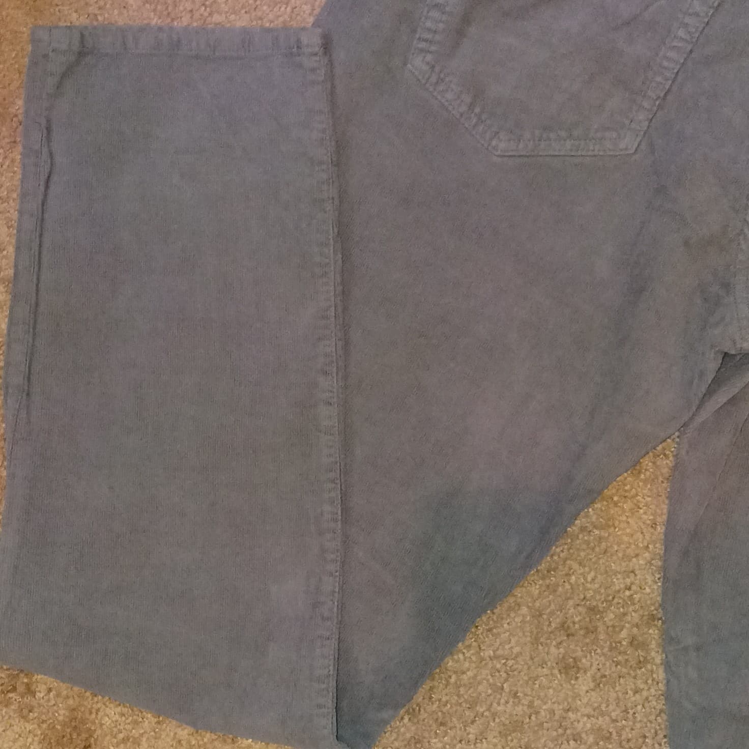 Lucky Brand Men's 121 Slim Gray Corduroy Stretch Jeans Mid Rise 5-Pocket - Thumbnail 15