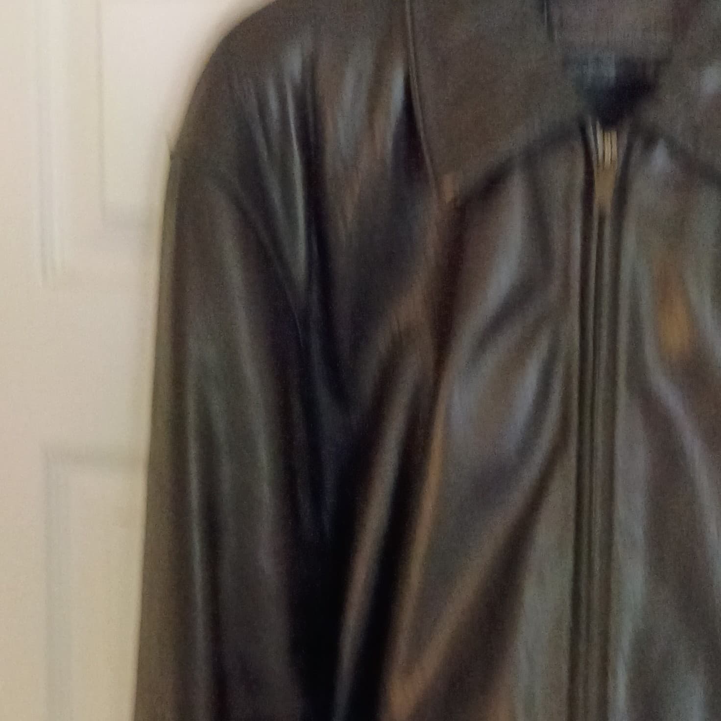 Alfani Men's Leather Jacket Size Large With Macy's Dust Bag Well-kept Condition - Thumbnail 3