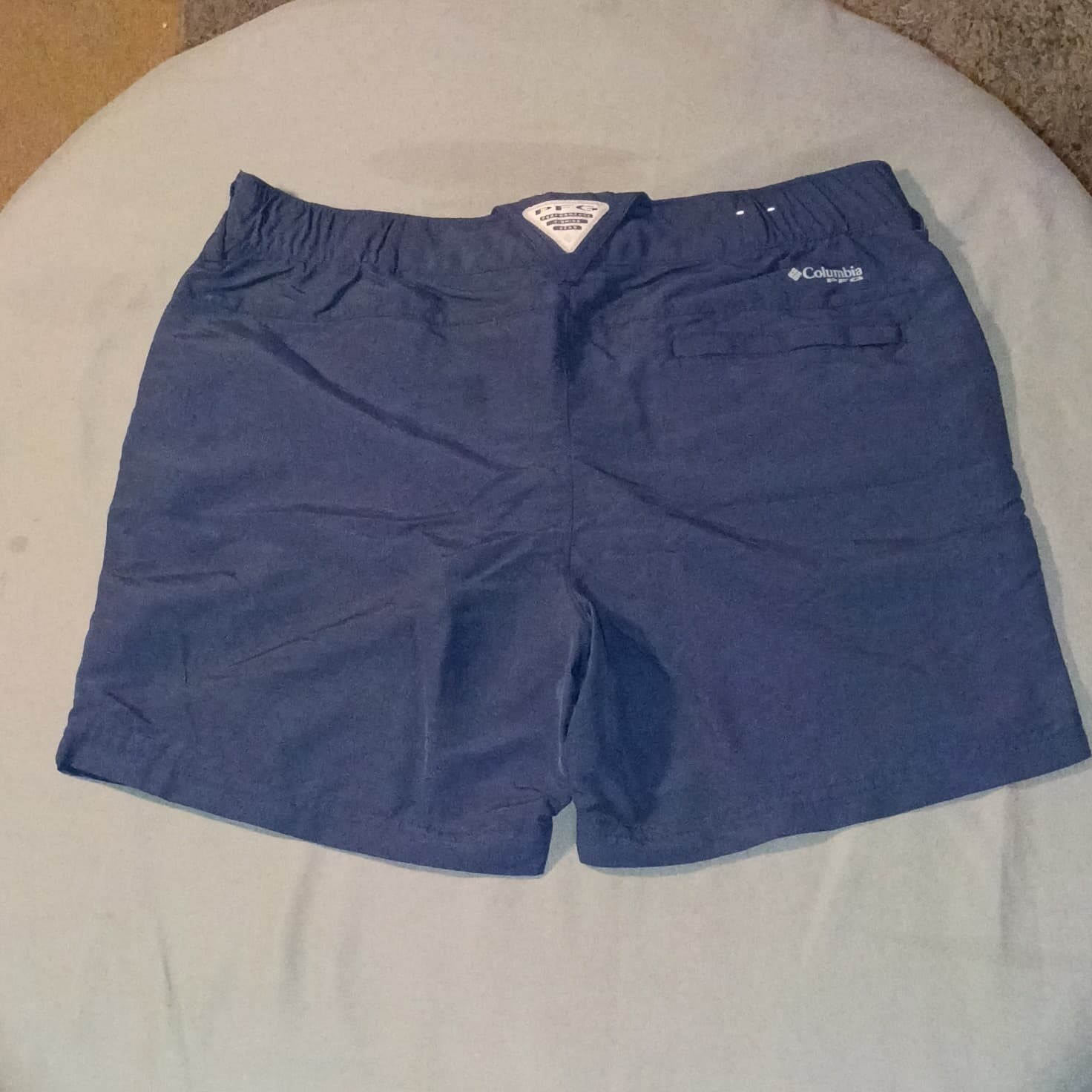 Columbia PFG Shorts Women's Sz 6 Blue Nylon Stretch Camp Hiking 5.5” Inseam NEW - Thumbnail 2