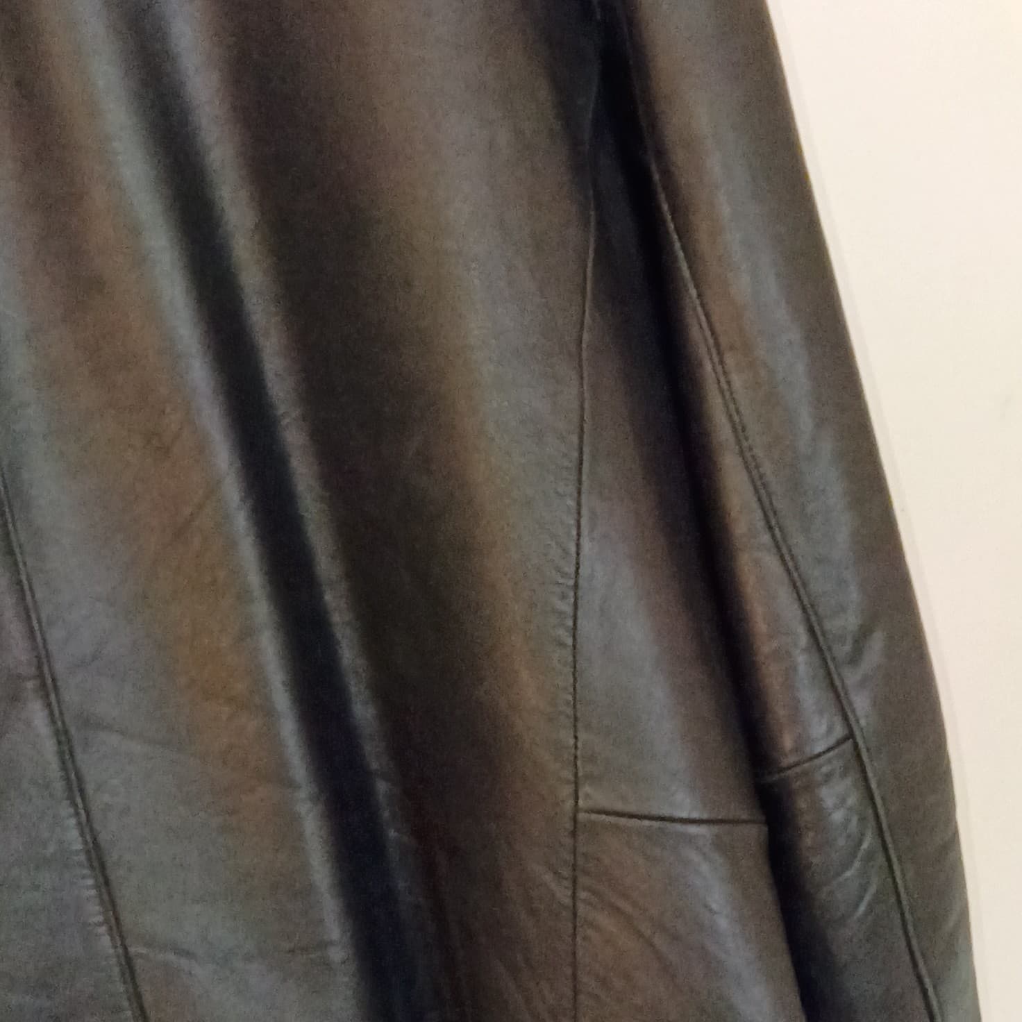Alfani Men's Leather Jacket Size Large With Macy's Dust Bag Well-kept Condition - Thumbnail 16