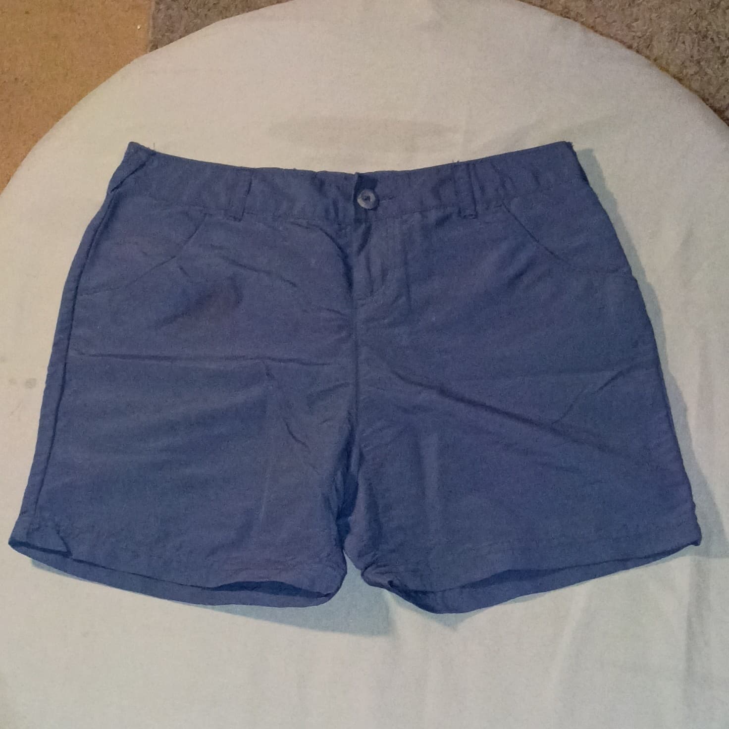 Columbia PFG Shorts Women's Sz 6 Blue Nylon Stretch Camp Hiking 5.5” Inseam NEW