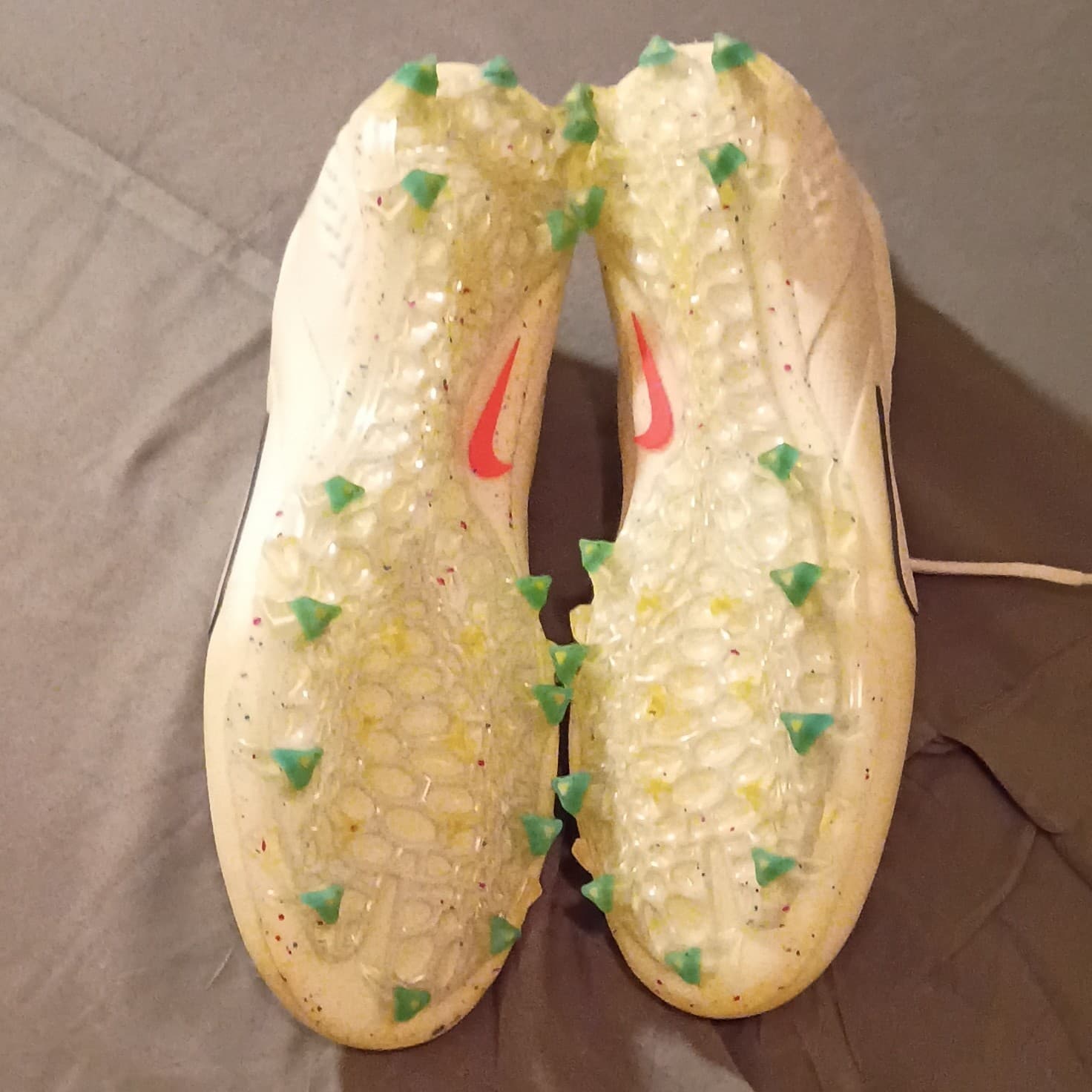 Nike Alpha Huarache 8 Pro Men’s Baseball Cleats White/Pink/Green - Thumbnail 8