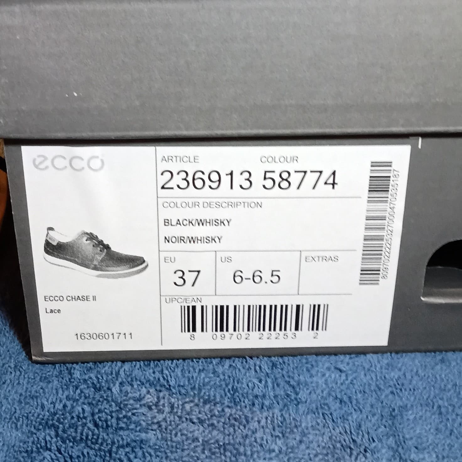 Ecco Chase 2 Lace Casual Dress Shoes Size 6 6 1/2 Men's - Thumbnail 8