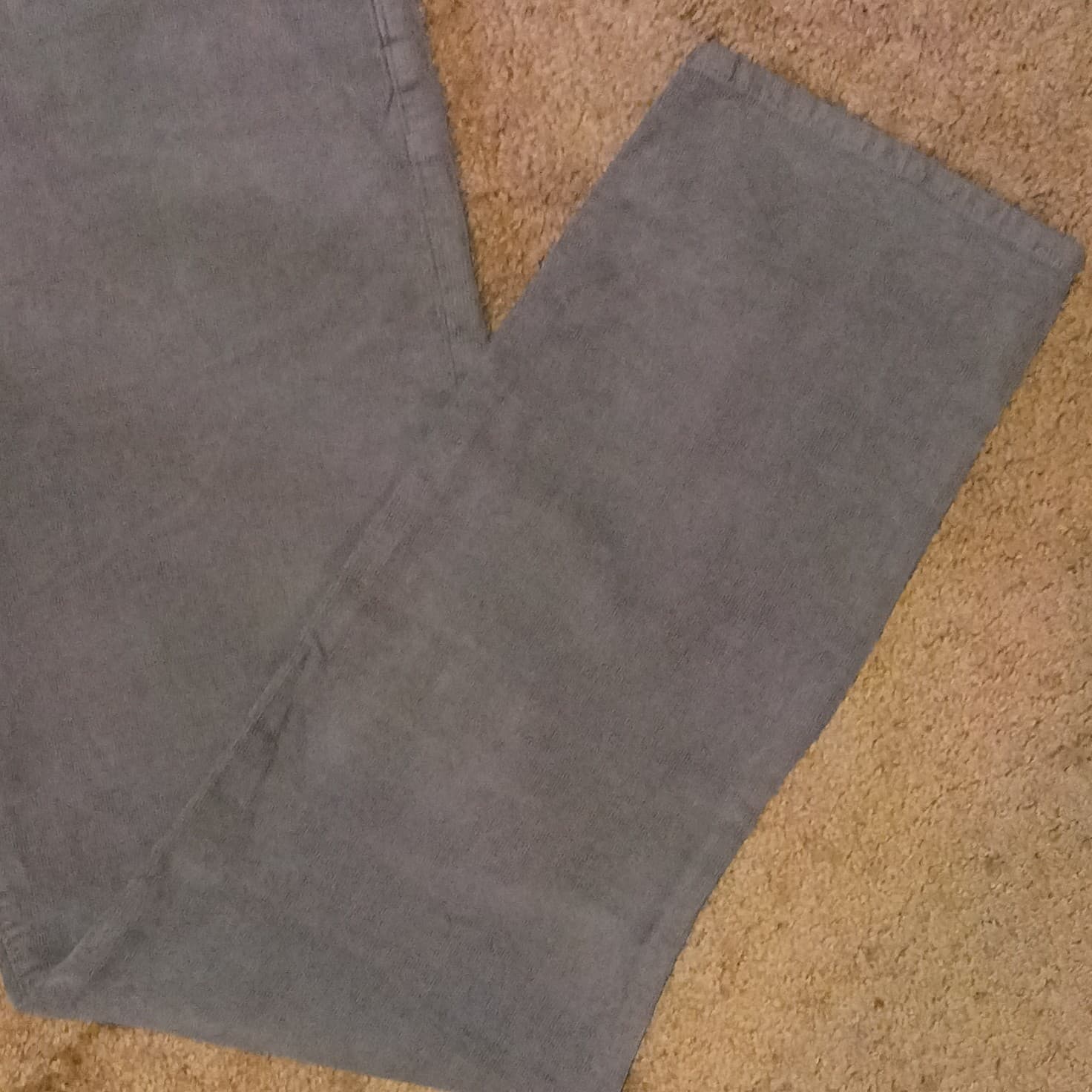 Lucky Brand Men's 121 Slim Gray Corduroy Stretch Jeans Mid Rise 5-Pocket - Thumbnail 5