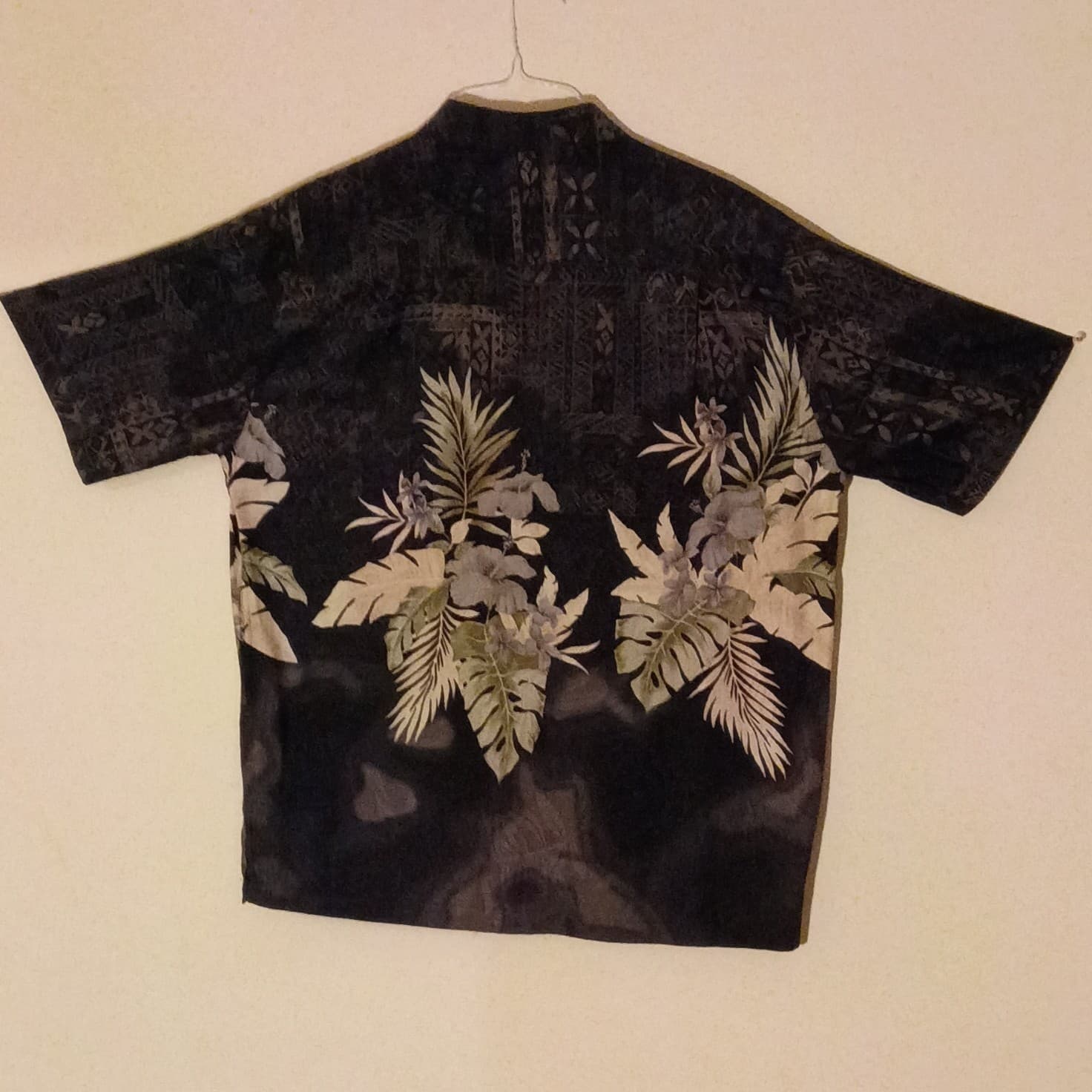 Caribbean Joe Mens Large Linen Blend Island Print Vacation Hawaiian Shirt - Thumbnail 5
