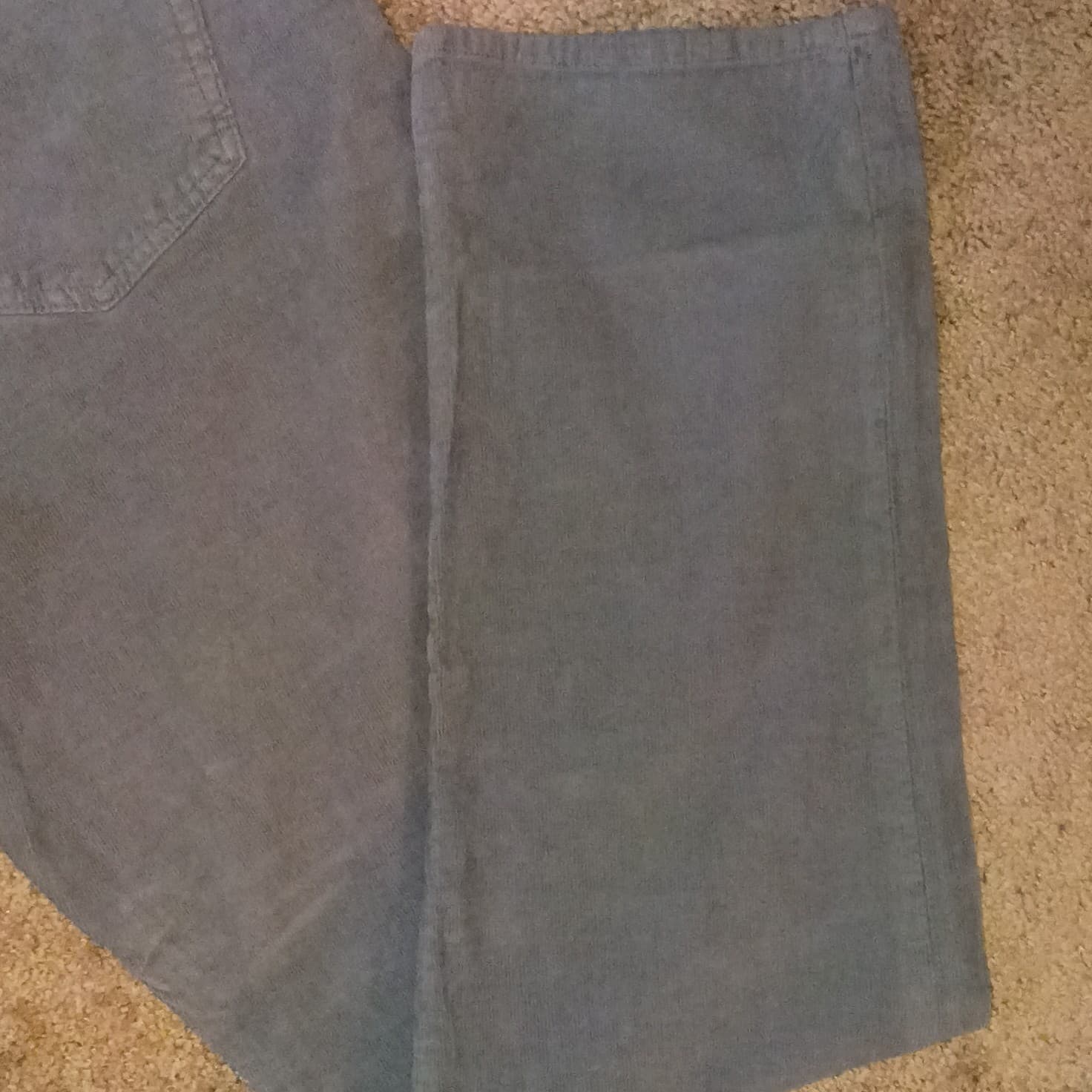 Lucky Brand Men's 121 Slim Gray Corduroy Stretch Jeans Mid Rise 5-Pocket - Thumbnail 13