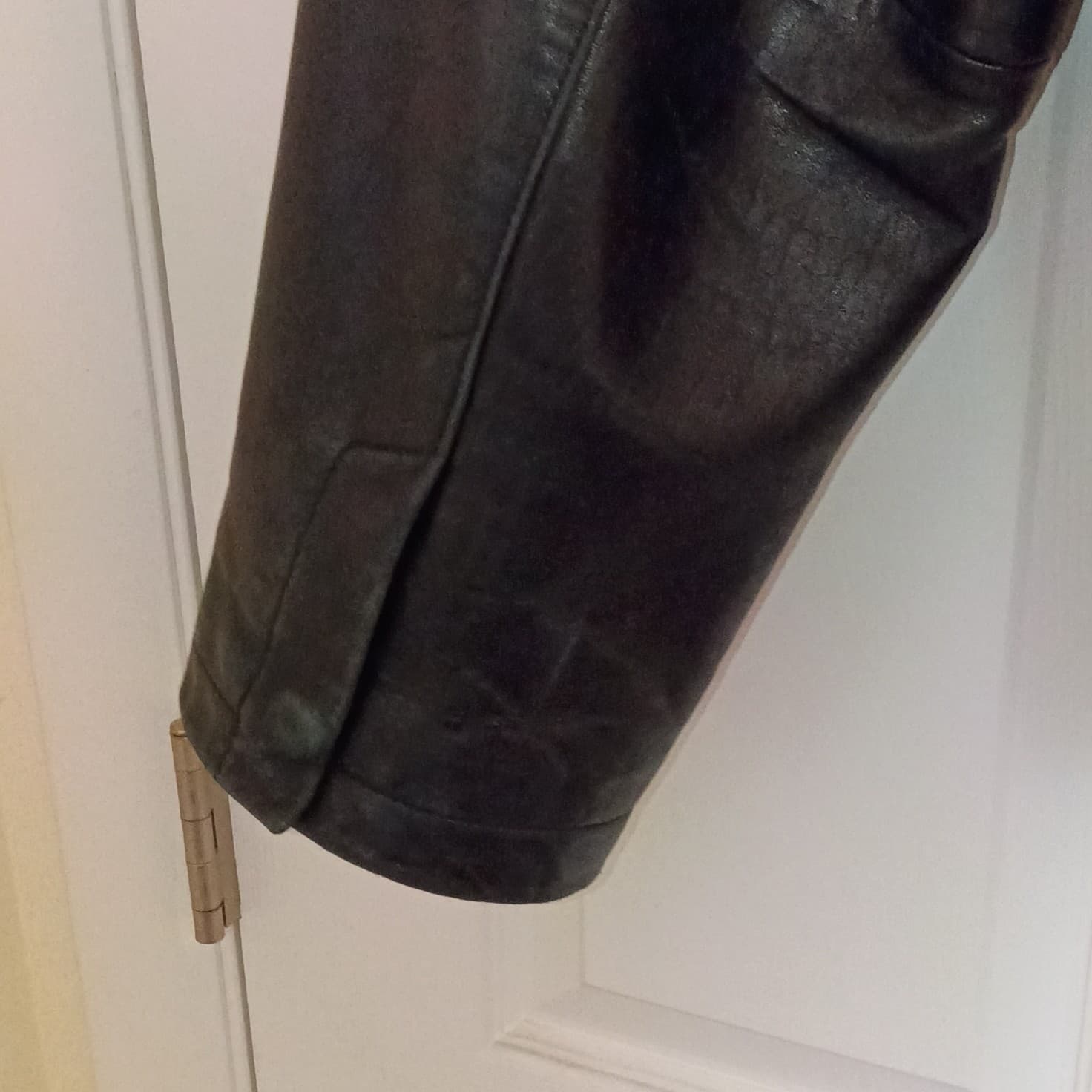 Alfani Men's Leather Jacket Size Large With Macy's Dust Bag Well-kept Condition - Thumbnail 19