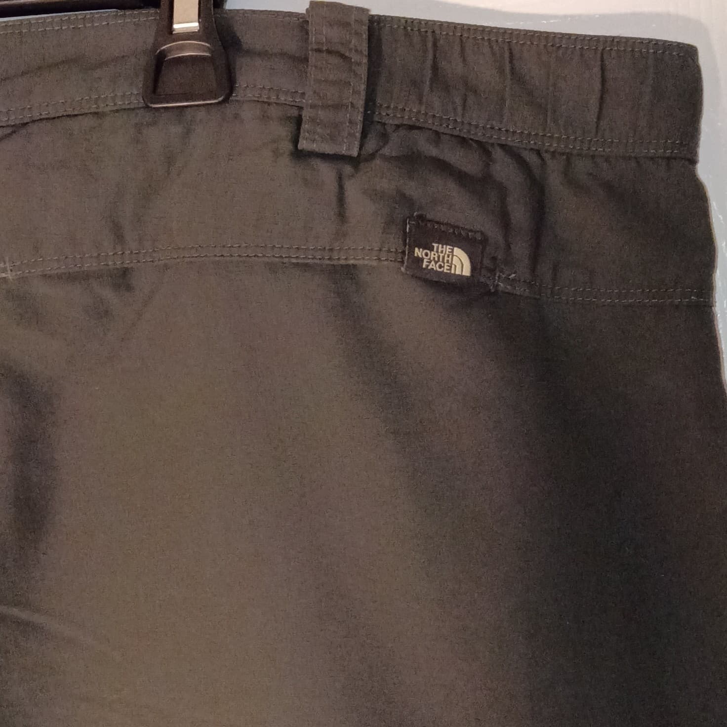 The North Face Cargo Shorts Nylon Gray Outdoor Hiking Belted Mens L - Thumbnail 3