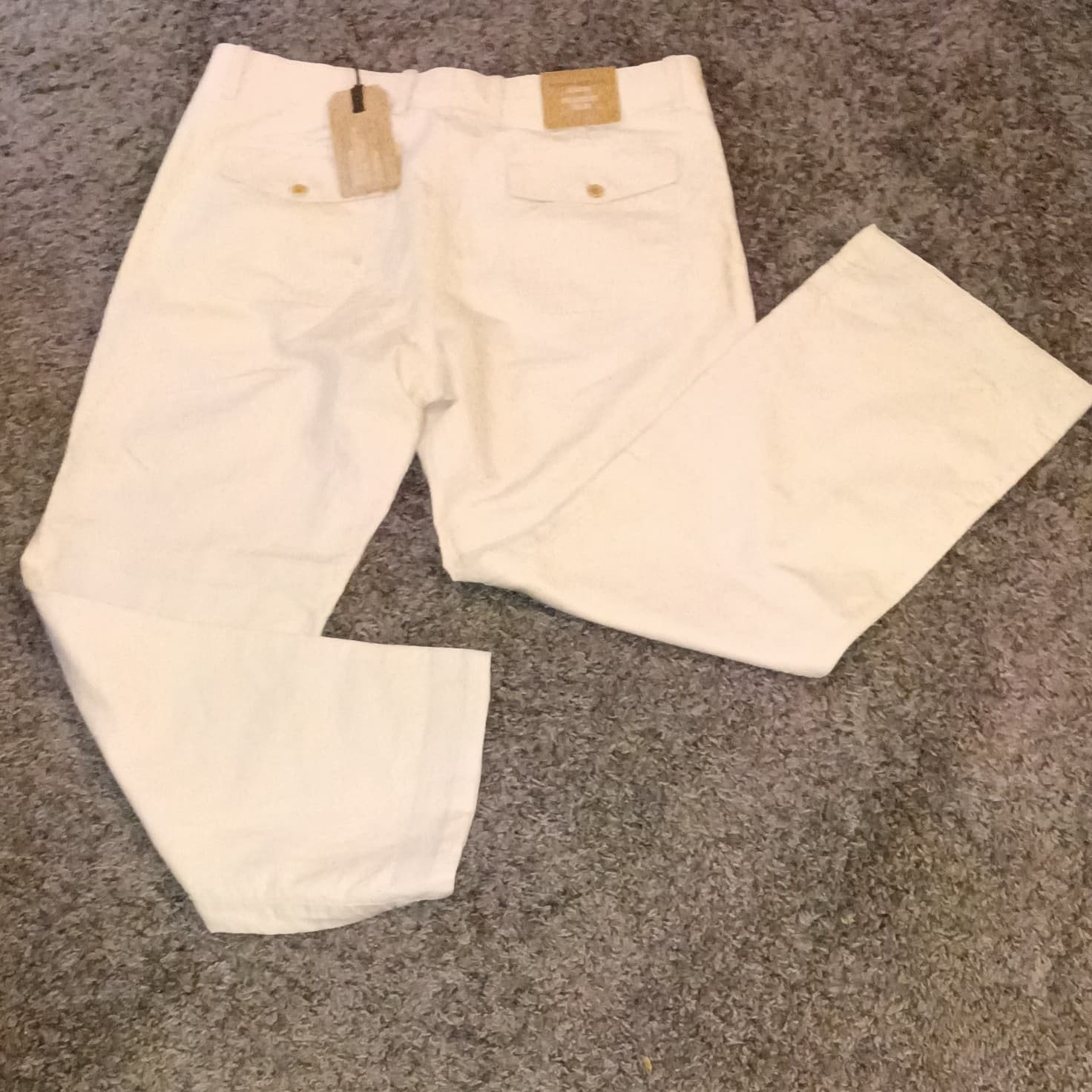 Banana Republic Pants Mens 35x30 Beige GAVIN Chino - Thumbnail 13