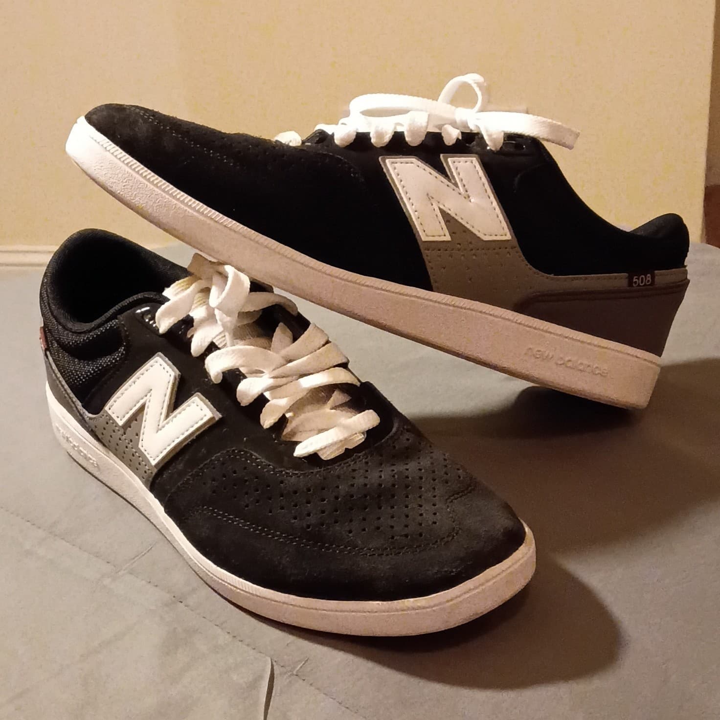 New Balance Numeric 508 Skate Shoes Black/Gray Men's US 11.5 D Medium