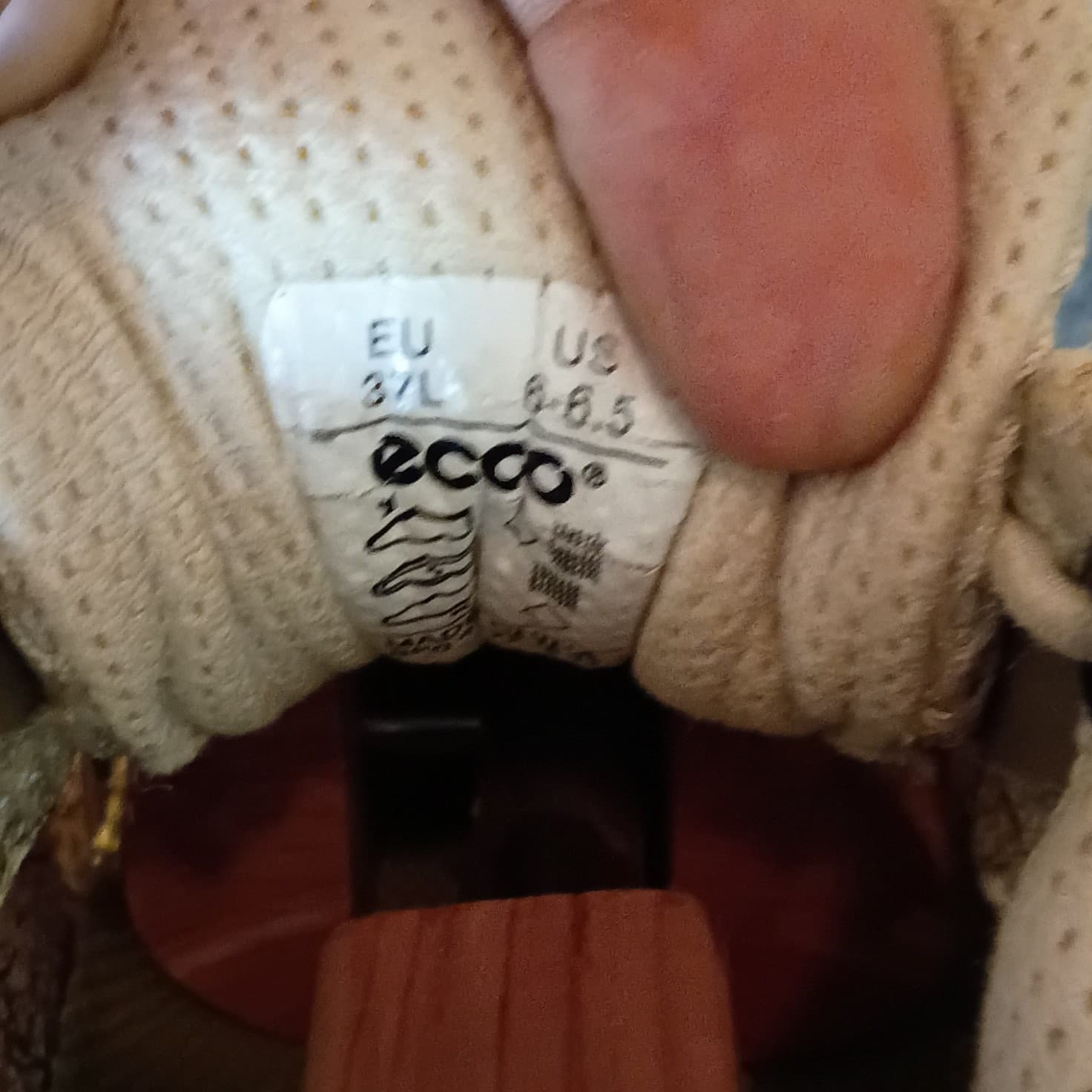 Ecco Women's Hiking Sneaker Size 6 6 1/2 Us Lightweight Pre-owned - Thumbnail 7
