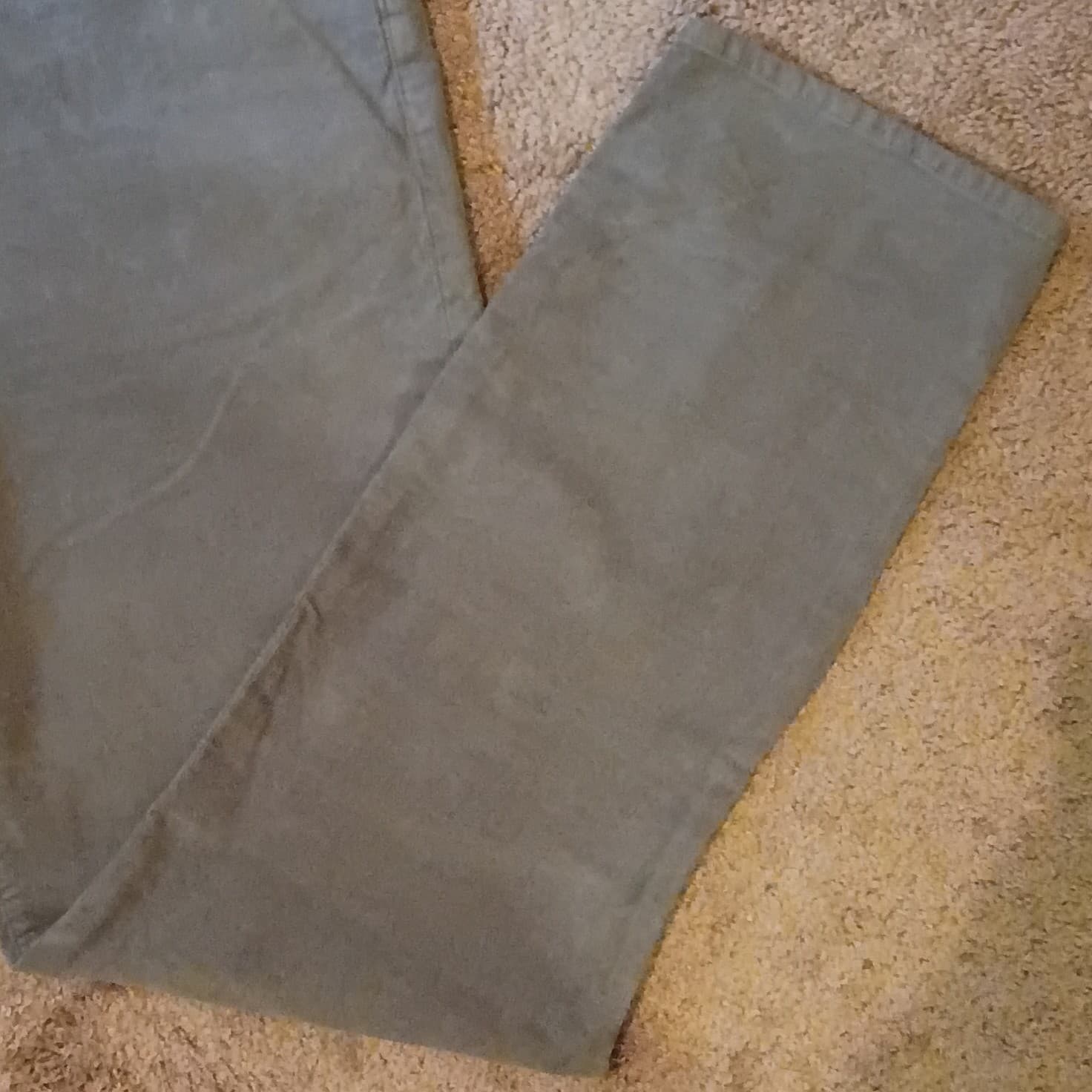 Lucky Brand Men's 121 Slim Gray Corduroy Stretch Jeans Mid Rise 5-Pocket - Thumbnail 4