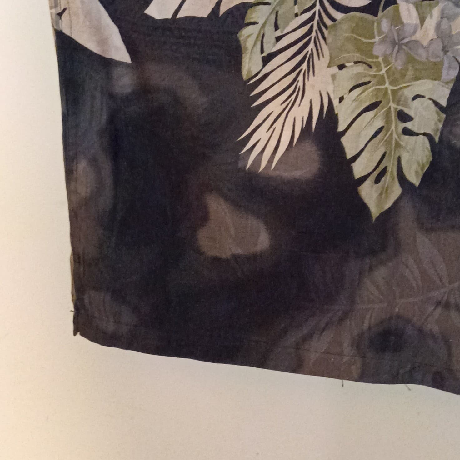 Caribbean Joe Mens Large Linen Blend Island Print Vacation Hawaiian Shirt - Thumbnail 16