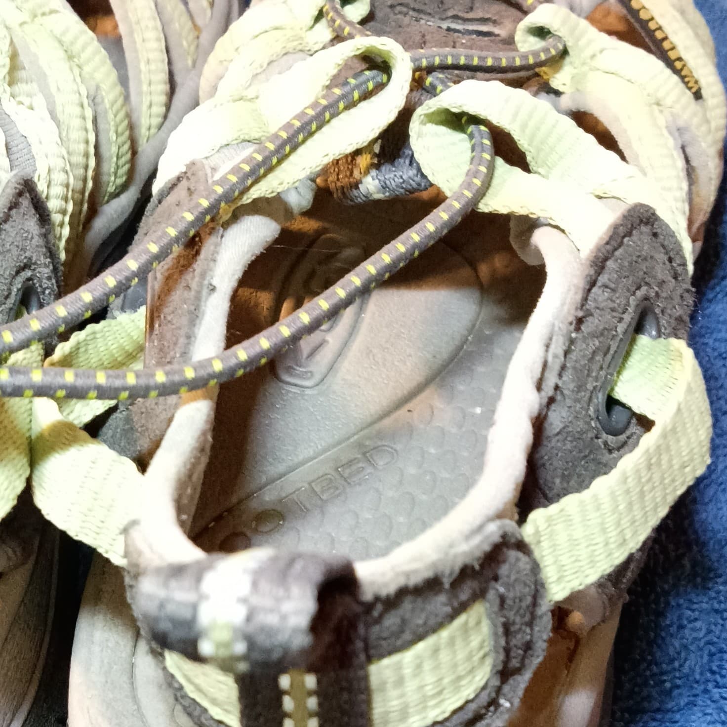 KEEN Women’s Strappy Sandals Gray/Green Drawstring Adjustable Reflective US 7 - Thumbnail 8