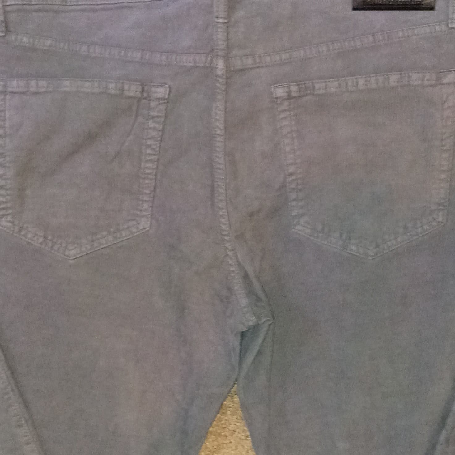 Lucky Brand Men's 121 Slim Gray Corduroy Stretch Jeans Mid Rise 5-Pocket - Thumbnail 14