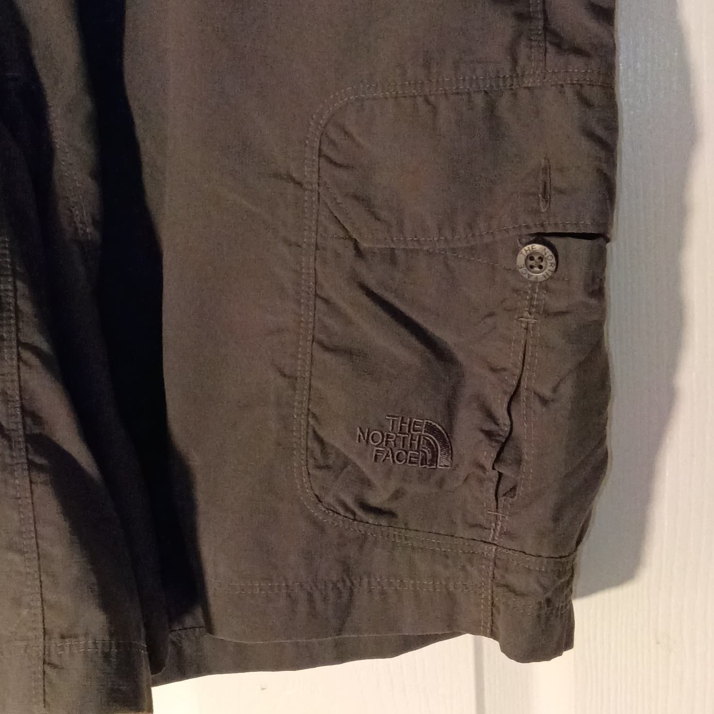 The North Face Cargo Shorts Nylon Gray Outdoor Hiking Belted Mens L - Thumbnail 9