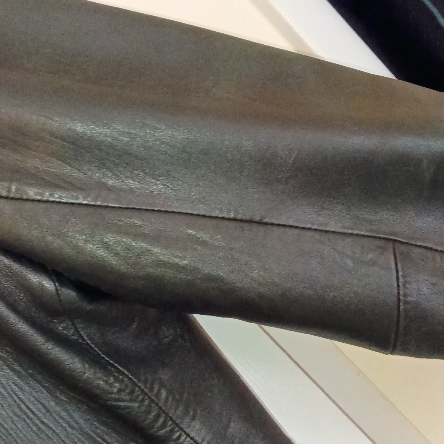 Alfani Men's Leather Jacket Size Large With Macy's Dust Bag Well-kept Condition - Thumbnail 9