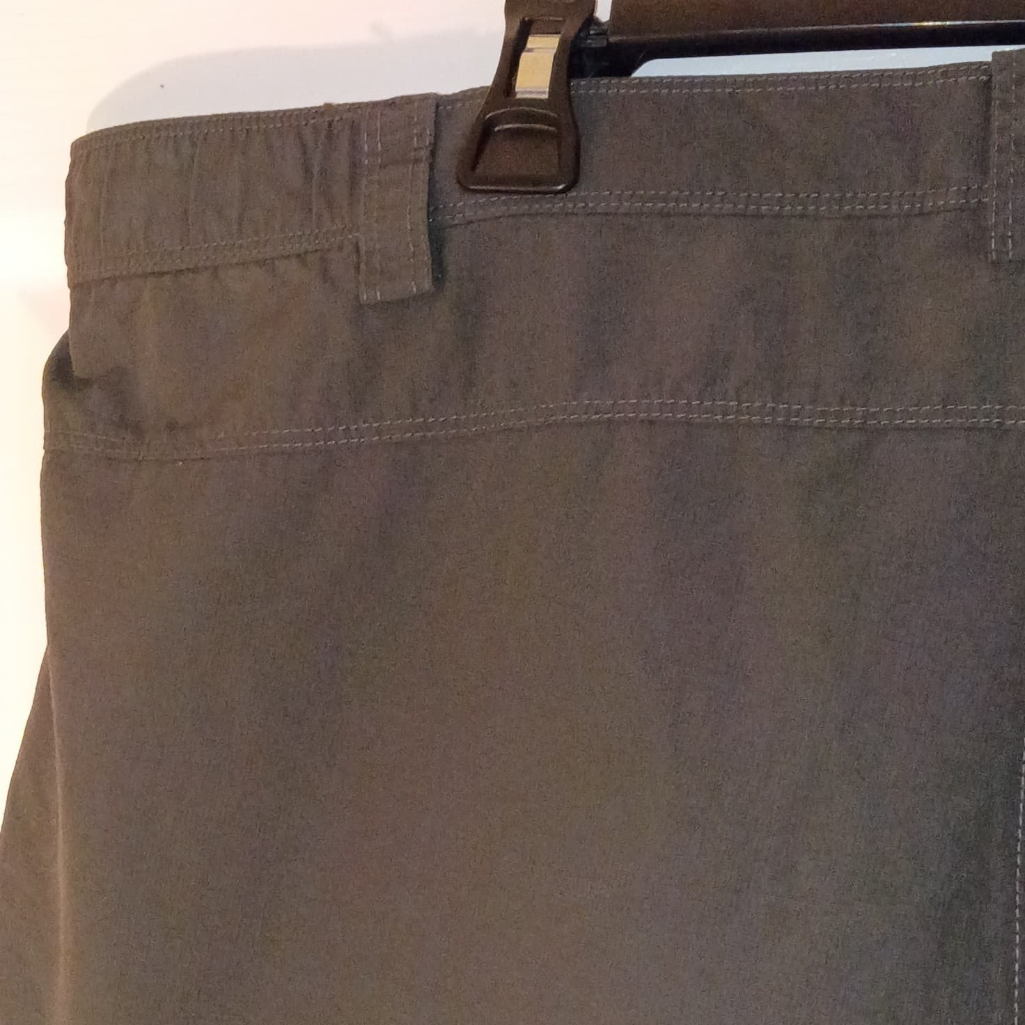 The North Face Cargo Shorts Nylon Gray Outdoor Hiking Belted Mens L - Thumbnail 4