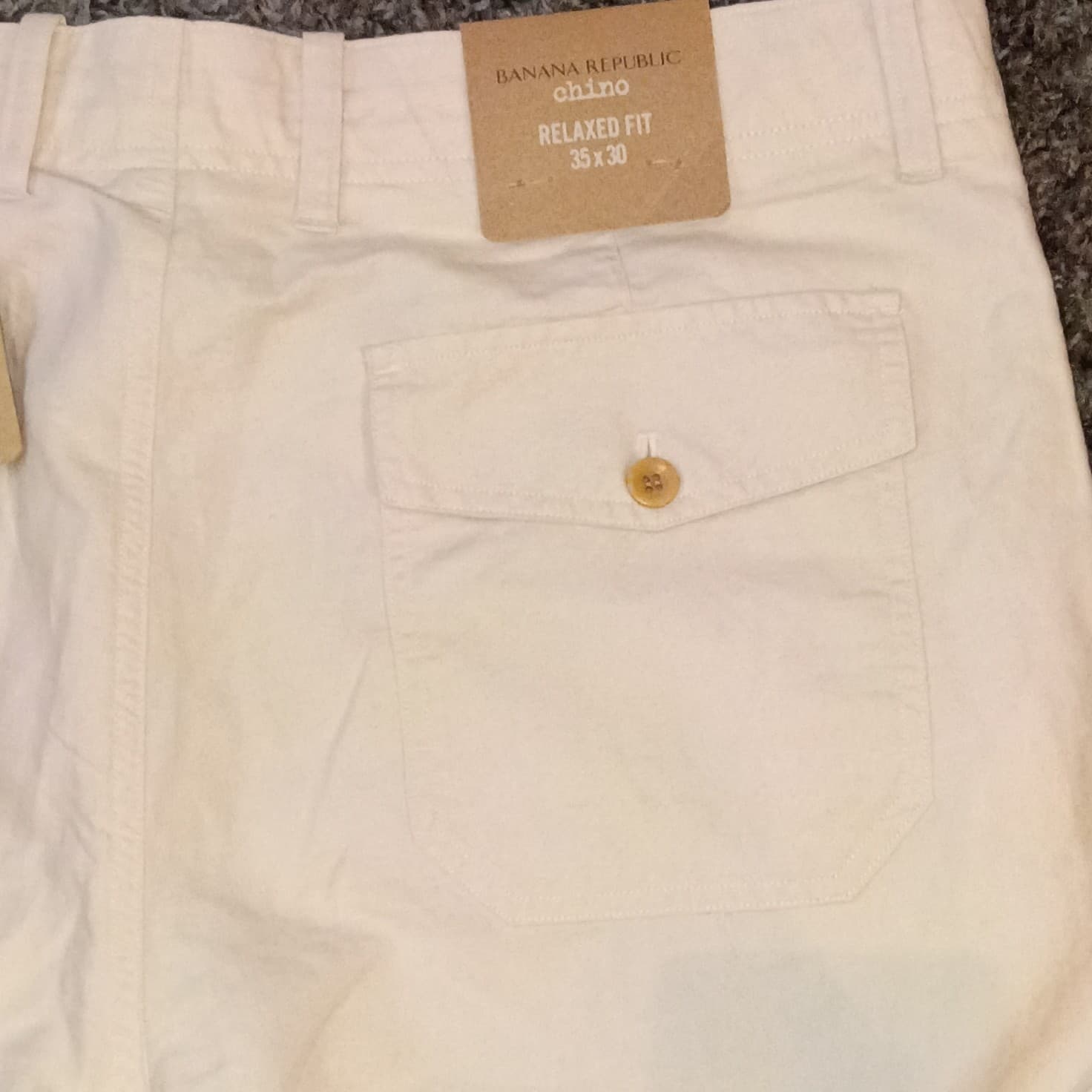 Banana Republic Pants Mens 35x30 Beige GAVIN Chino - Thumbnail 15
