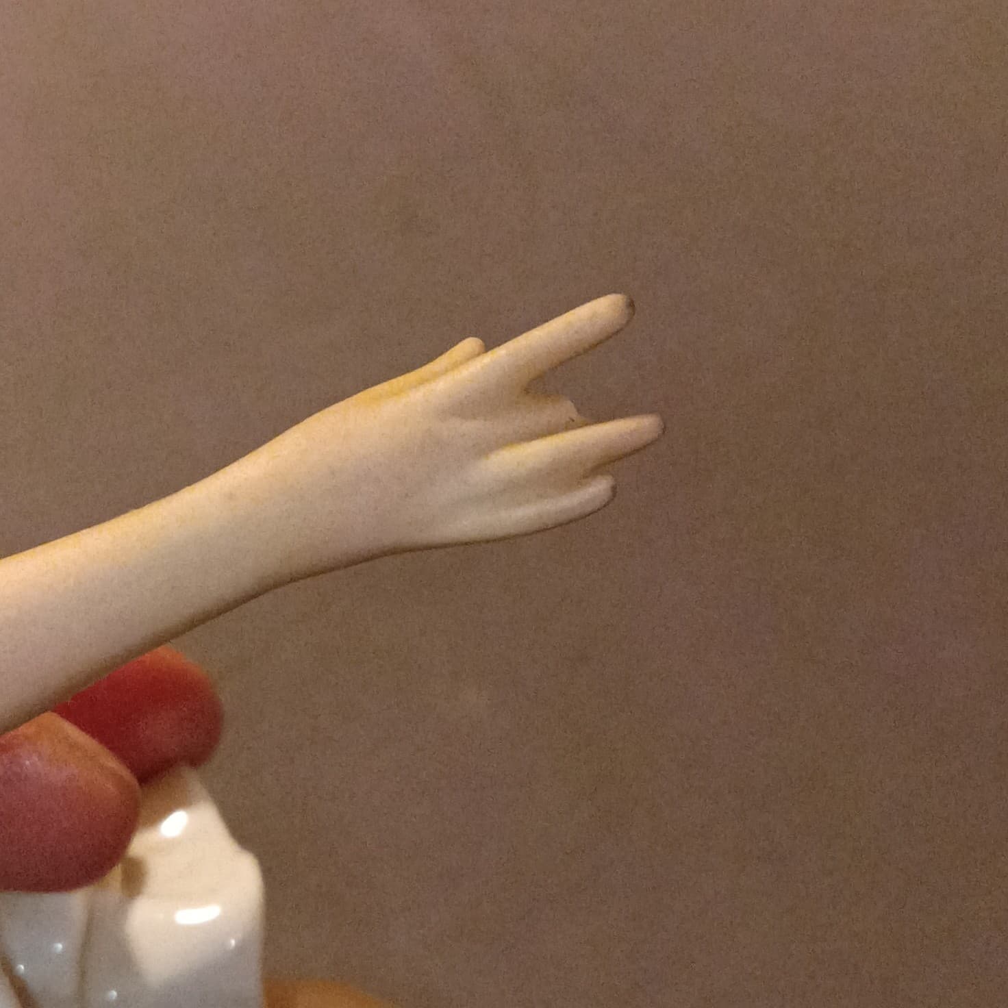 Meissen Porcelain Ballerina Figurine Hand Painted White/Gold Germany 1764 - Thumbnail 6