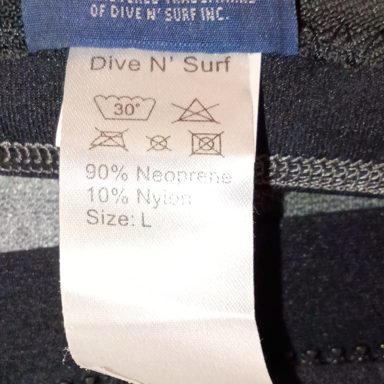 Dive N' Surf Black Shorty Wetsuit 90% Neoprene 10% Nylon, Size L - Thumbnail 14
