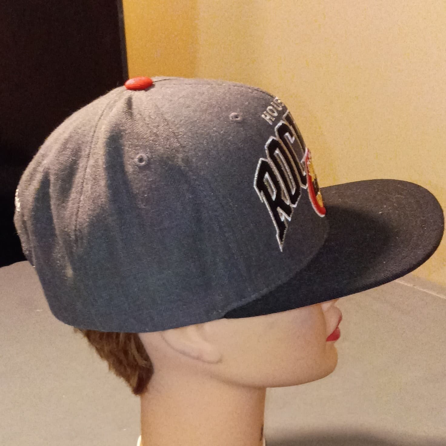 NBA Houston Rockets NBA Hardwood Classics Mitchell & Ness Retro Snapback Hat - Thumbnail 2