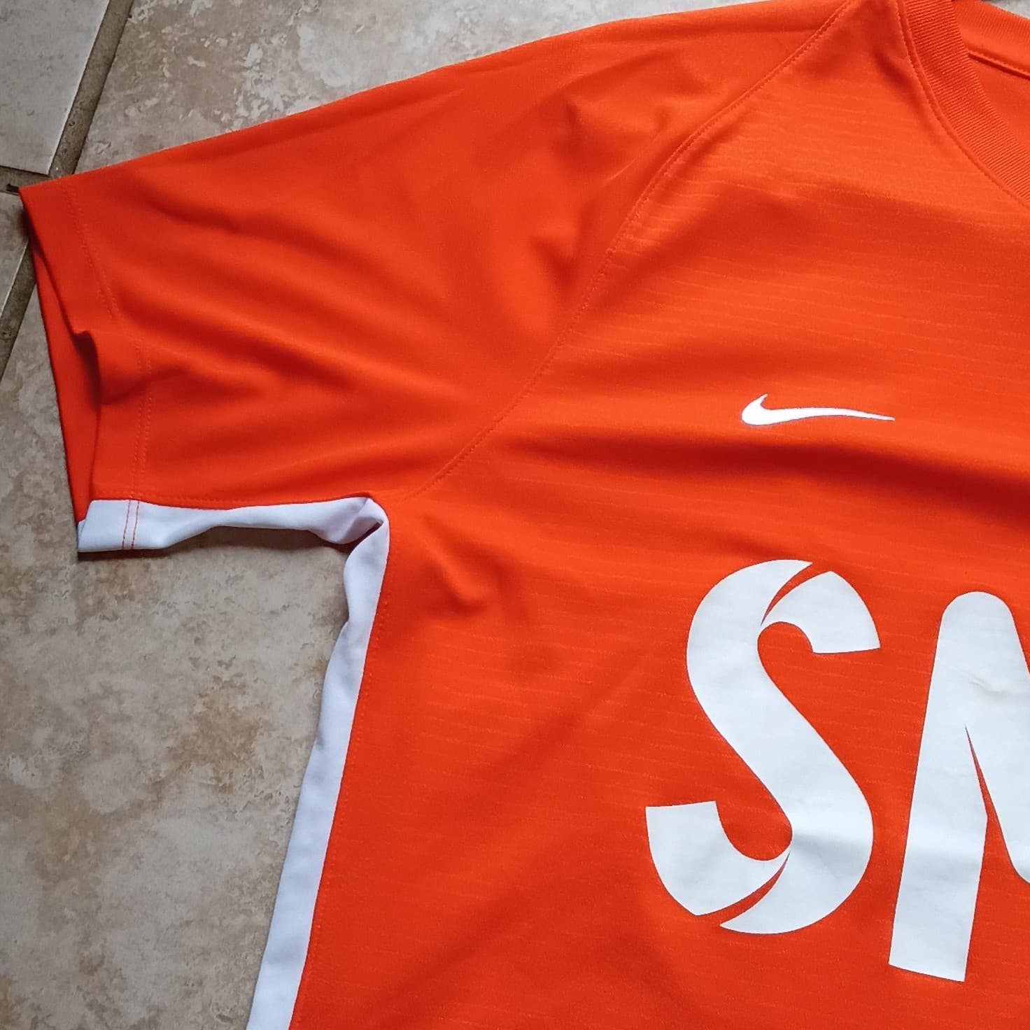 Nike Dri-FIT Soccer Jersey T-shirt Color Orange Men's Size Medium - Thumbnail 11