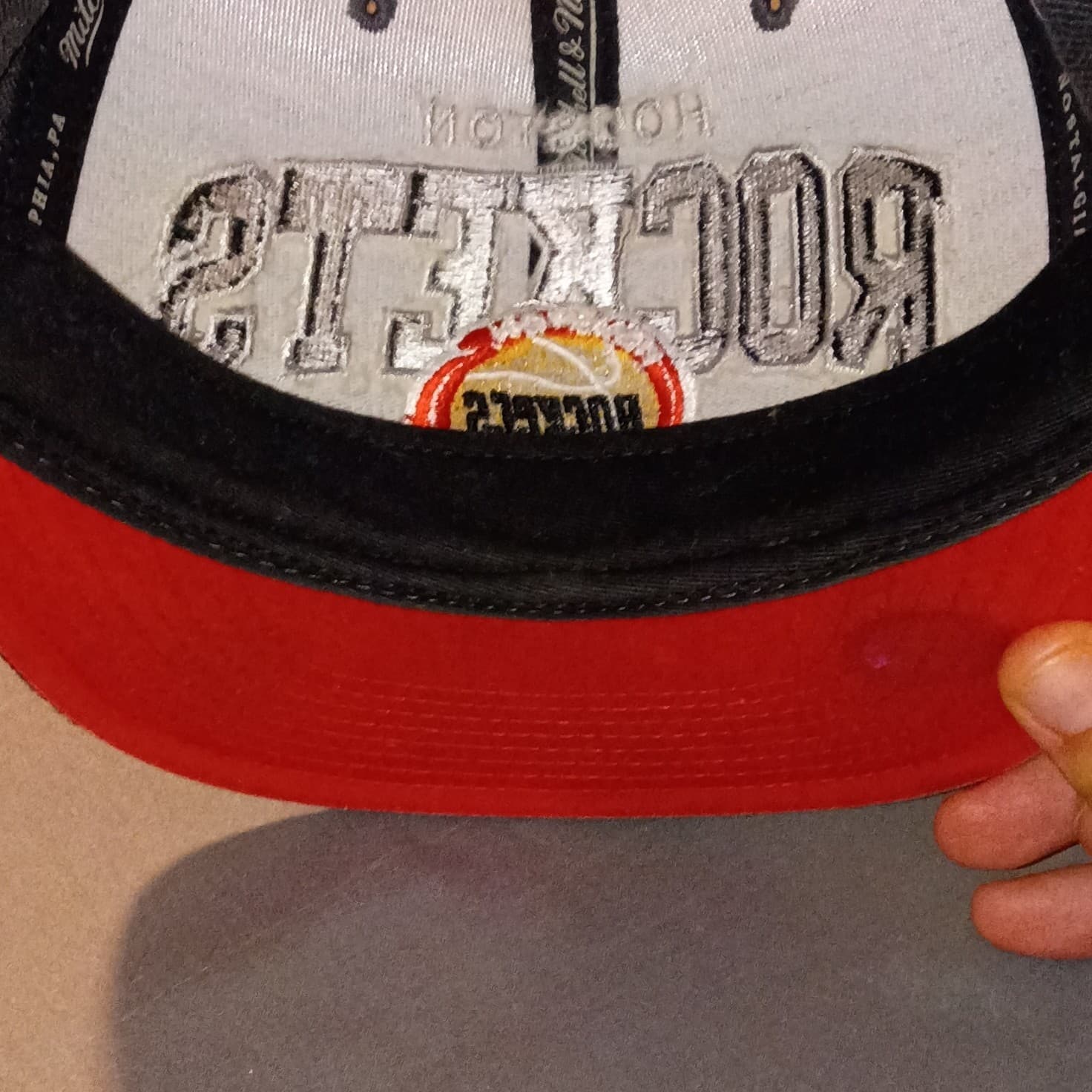 NBA Houston Rockets NBA Hardwood Classics Mitchell & Ness Retro Snapback Hat - Thumbnail 7