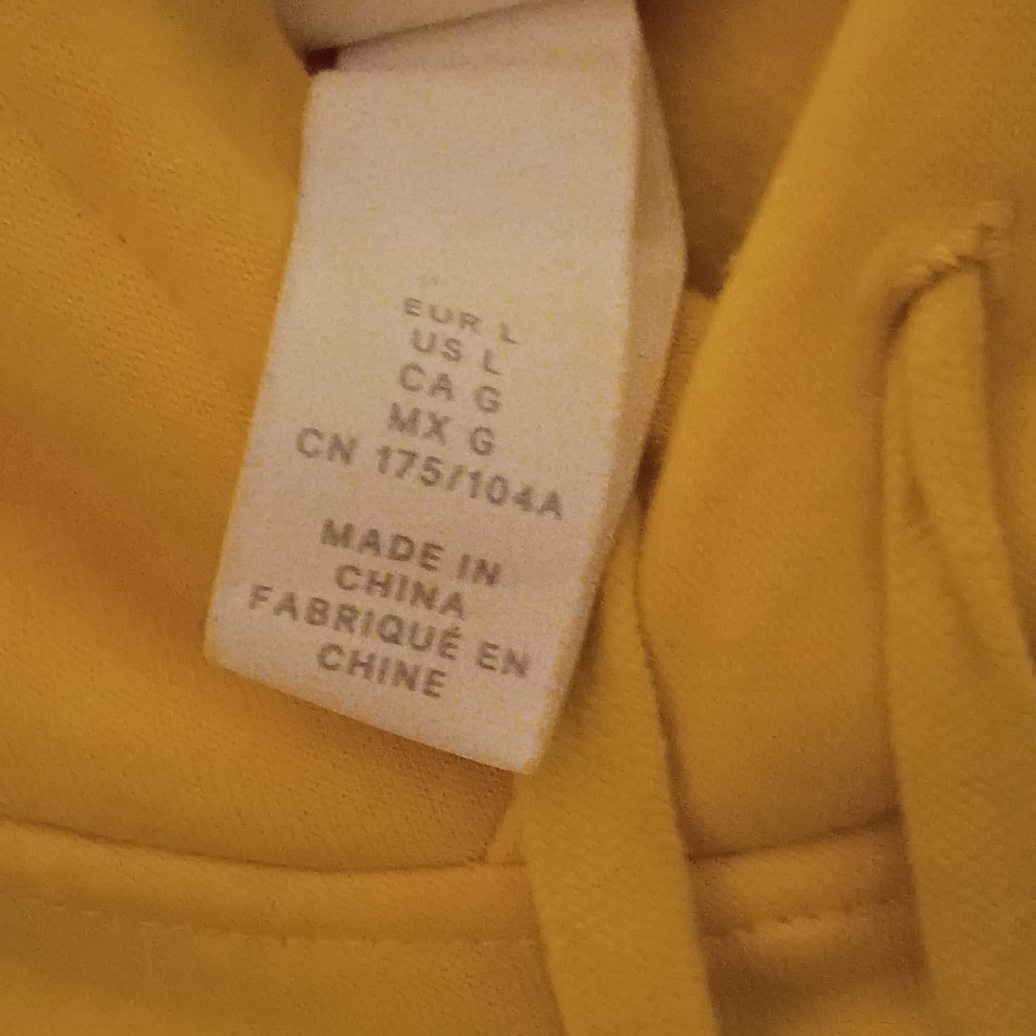H&M Michigan Football Logo Hoodie Men's Size Large Yellow Colorway - Thumbnail 4