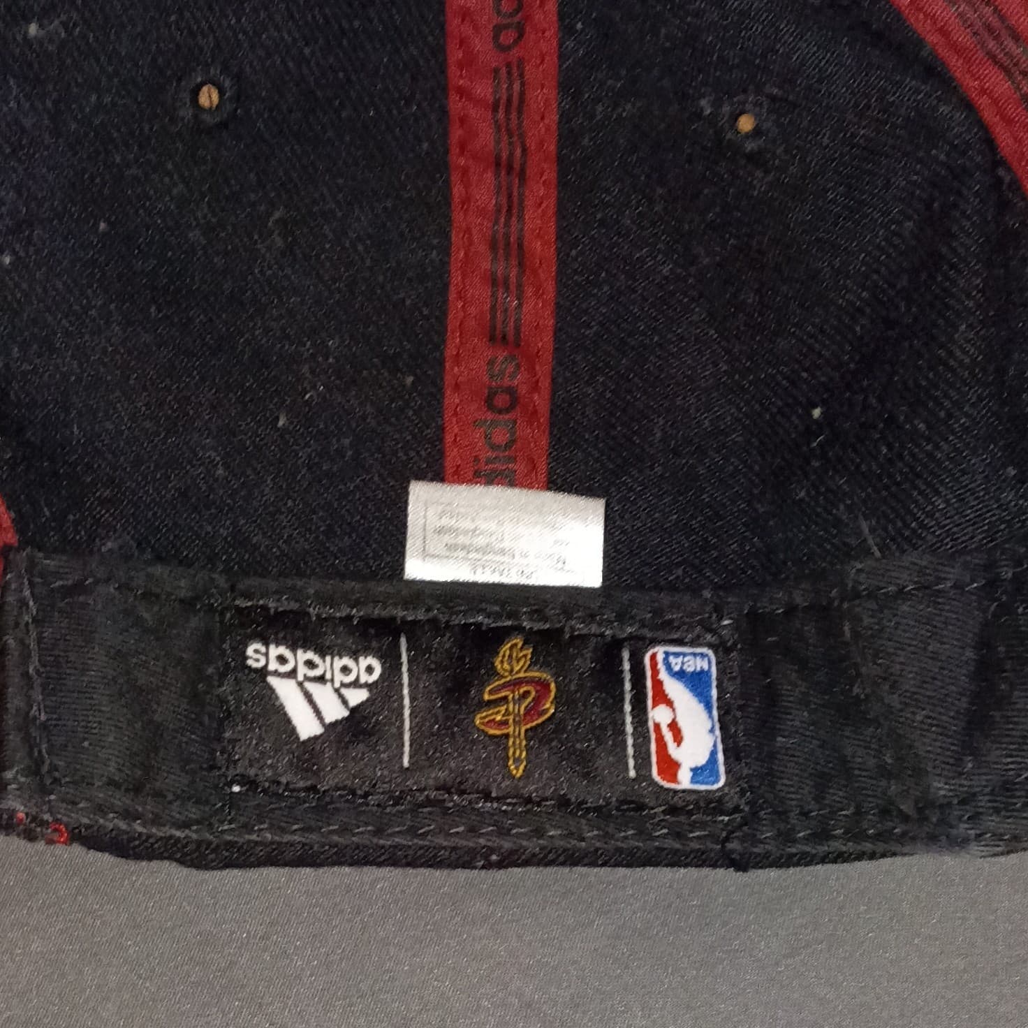 adidas Cleveland Cavaliers NBA Basketball Snapback Hat Cap Black Red - Thumbnail 8