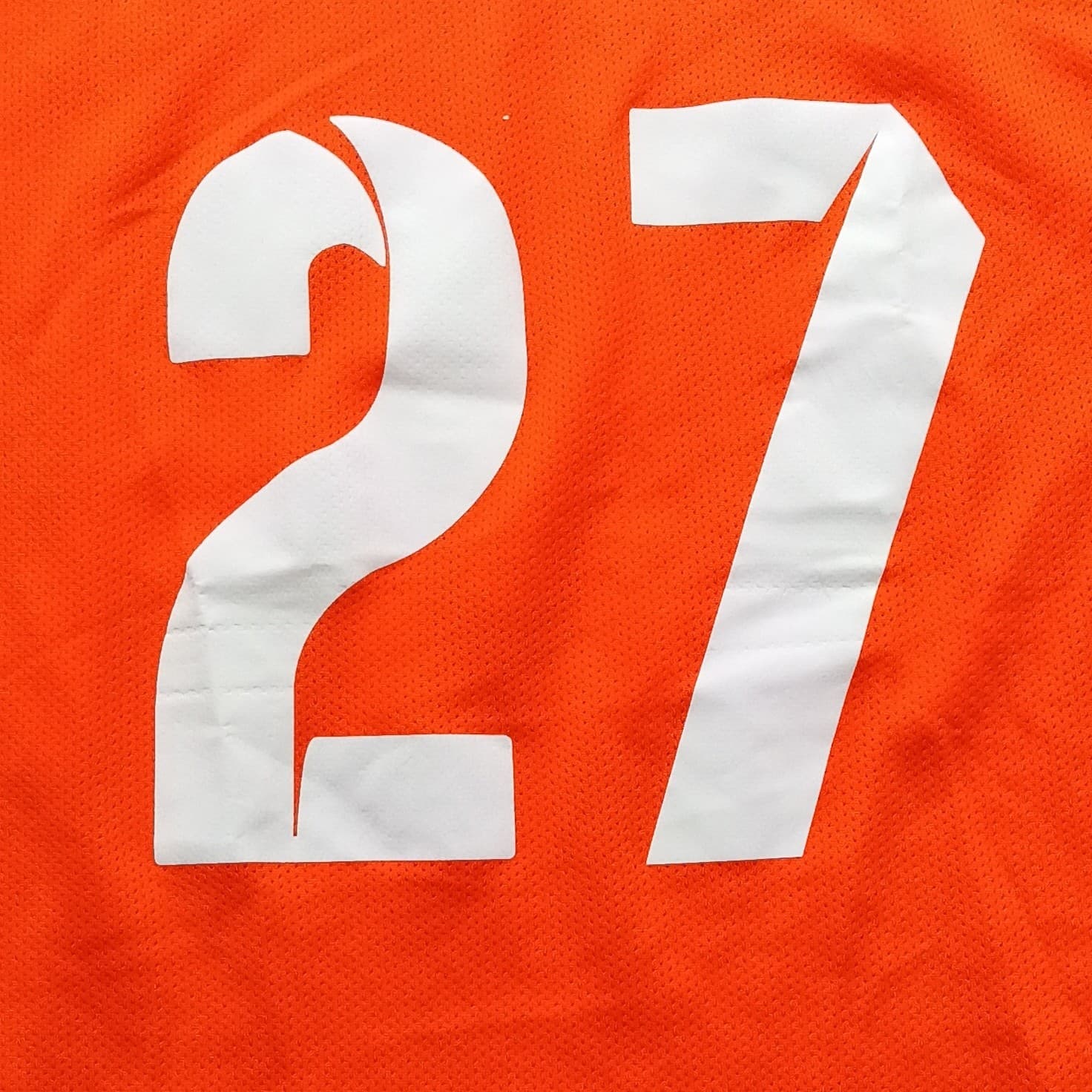 Nike Dri-FIT Soccer Jersey T-shirt Color Orange Men's Size Medium - Thumbnail 10