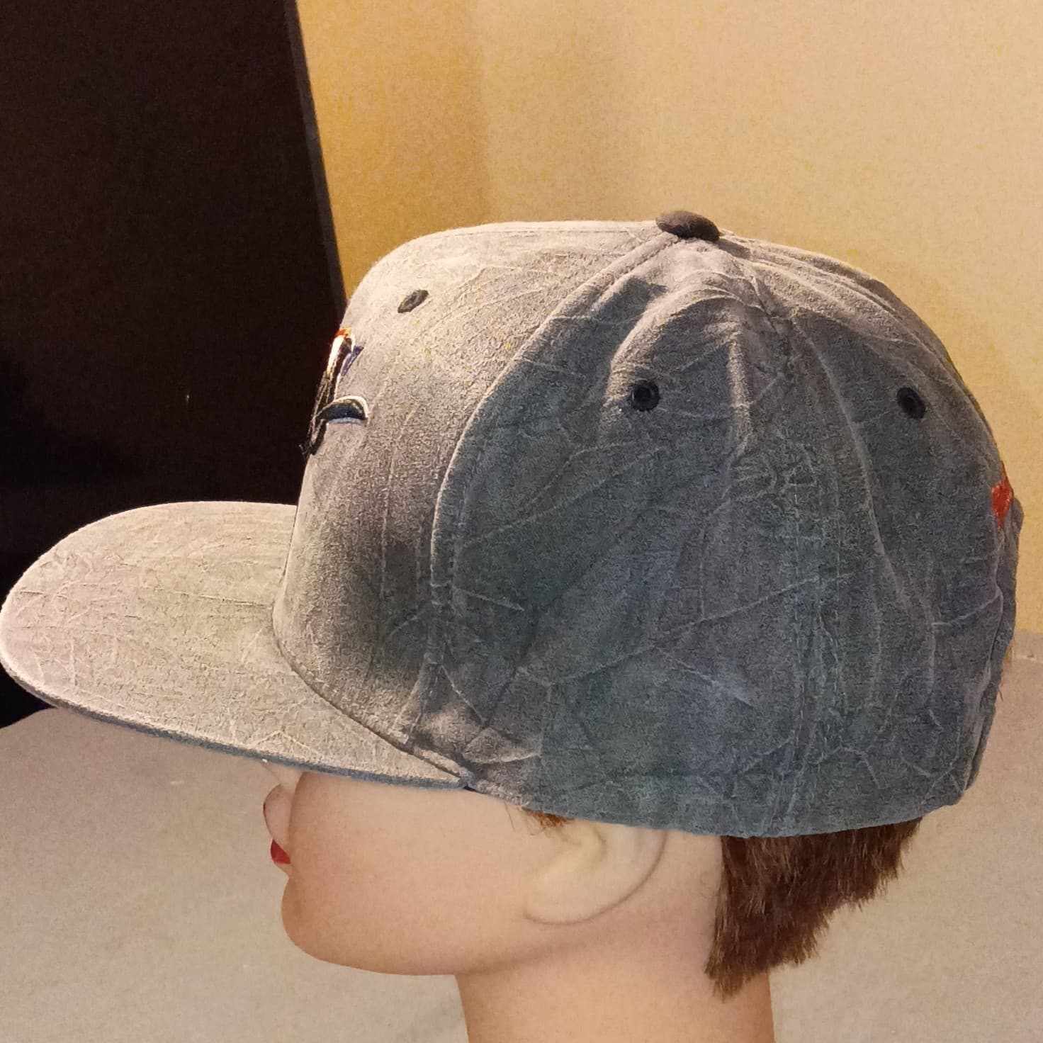 2014 Mitchell & Ness Phoenix Suns Snapback Hat Gray/Orange Mens Rare - Thumbnail 4