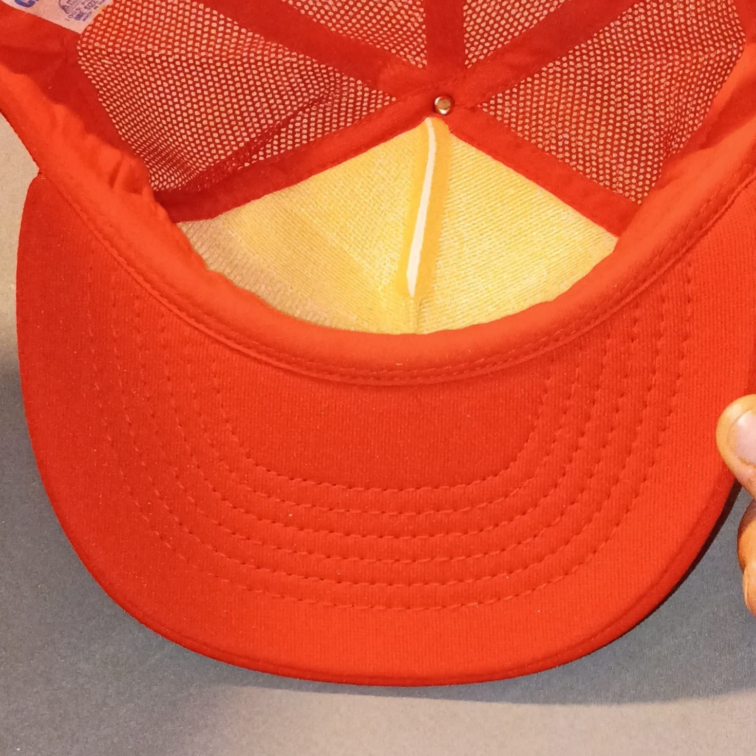 Mohrs Snapback Cap Hat Mens One Size Breathable Mesh 84 Lumber White Red - Thumbnail 6