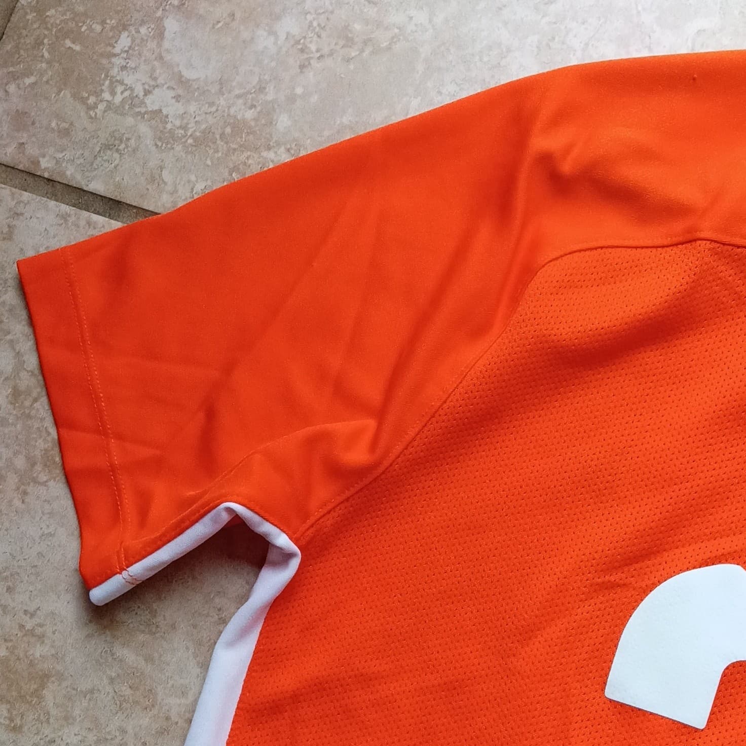 Nike Dri-FIT Soccer Jersey T-shirt Color Orange Men's Size Medium - Thumbnail 4