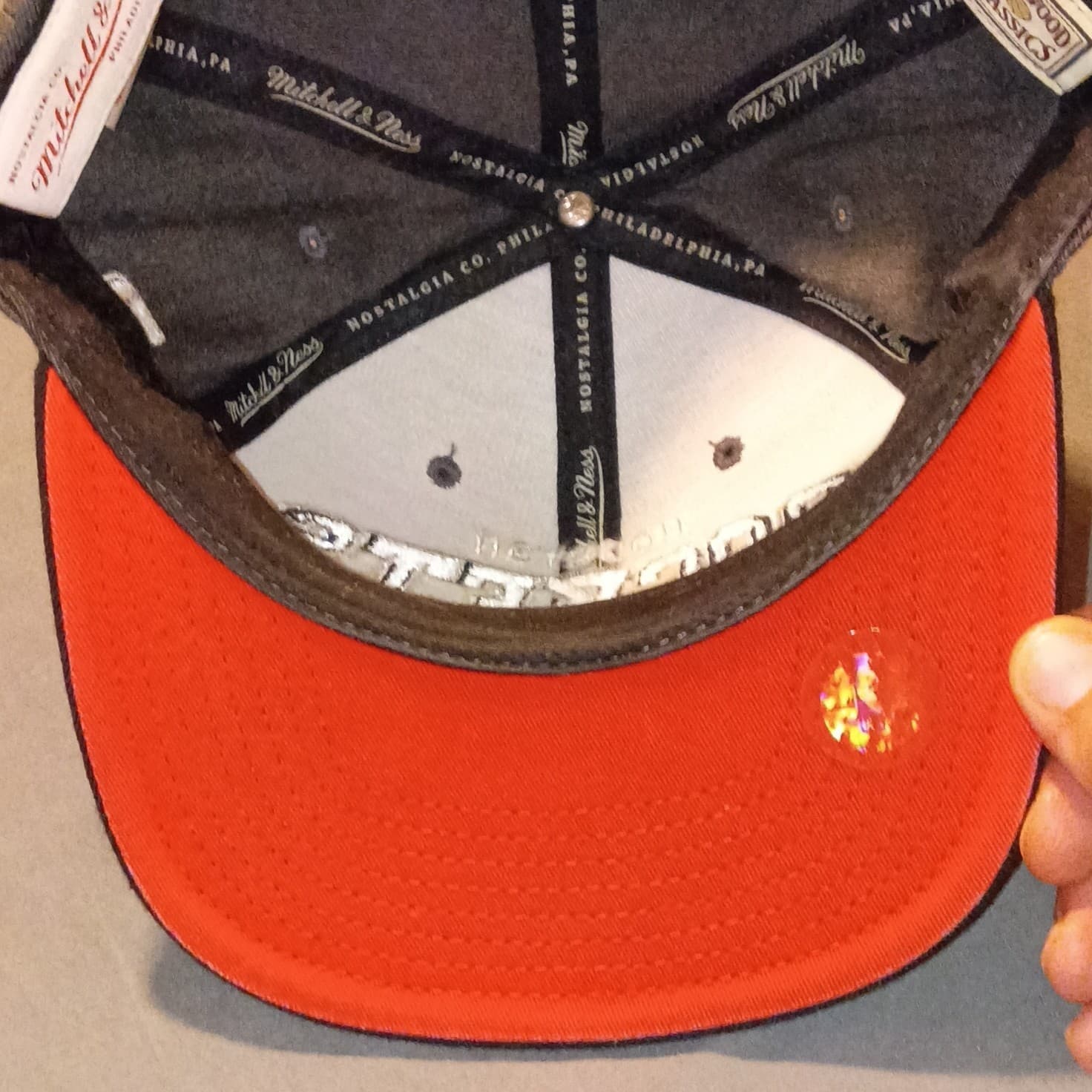 NBA Houston Rockets NBA Hardwood Classics Mitchell & Ness Retro Snapback Hat - Thumbnail 6