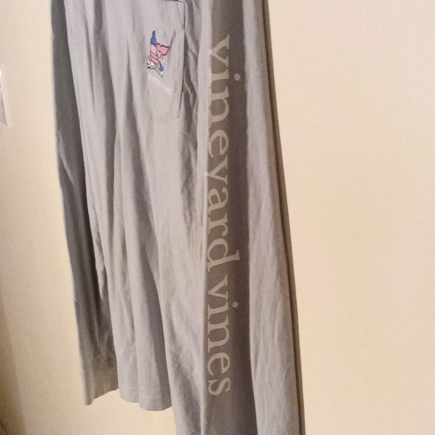 Vineyard Vines Mens Long Sleeve Pocket T-Shirt Blue Gray Whale Logo Size S - Thumbnail 7