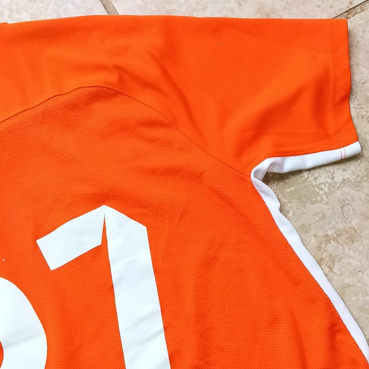 Nike Dri-FIT Soccer Jersey T-shirt Color Orange Men's Size Medium - Thumbnail 6