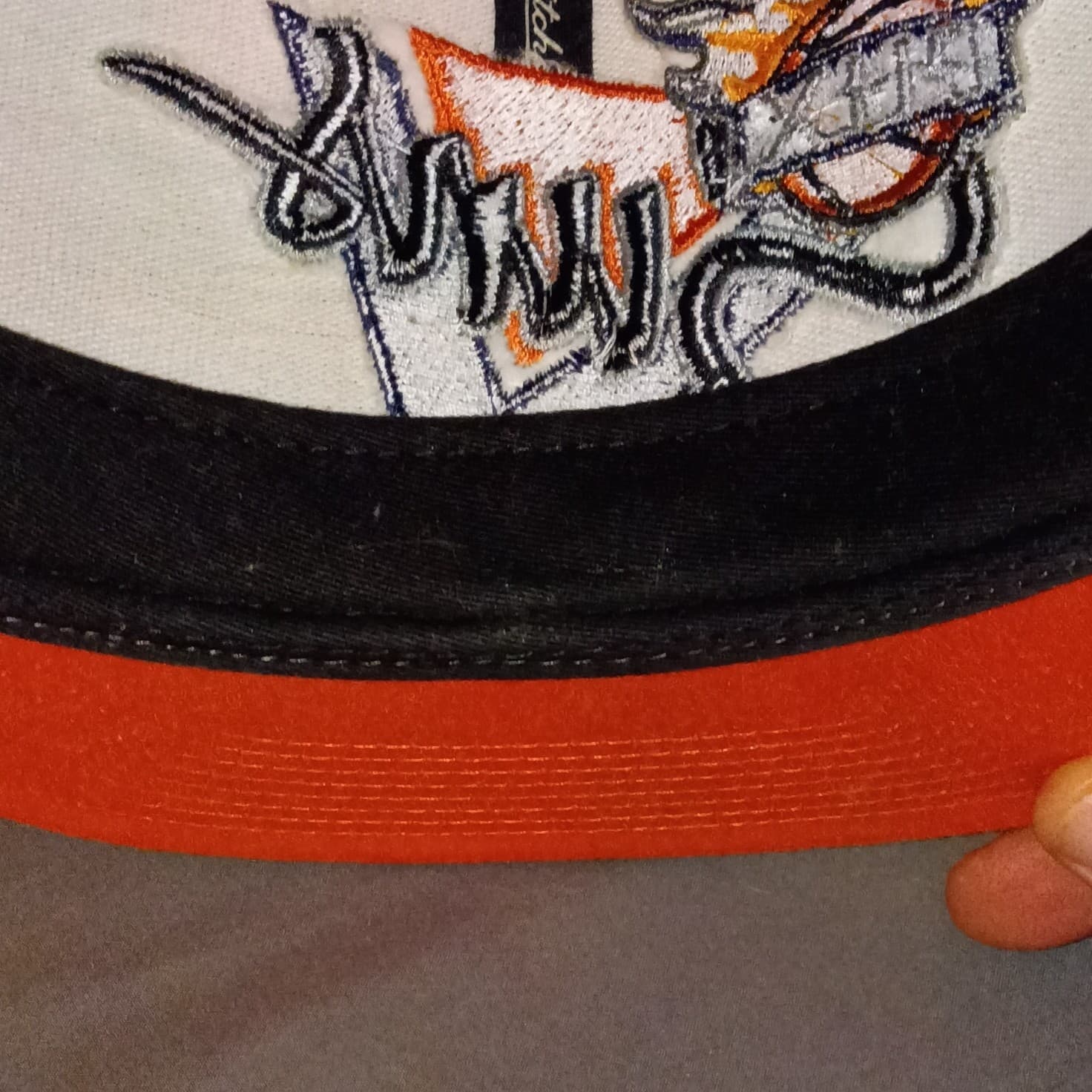 2014 Mitchell & Ness Phoenix Suns Snapback Hat Gray/Orange Mens Rare - Thumbnail 7
