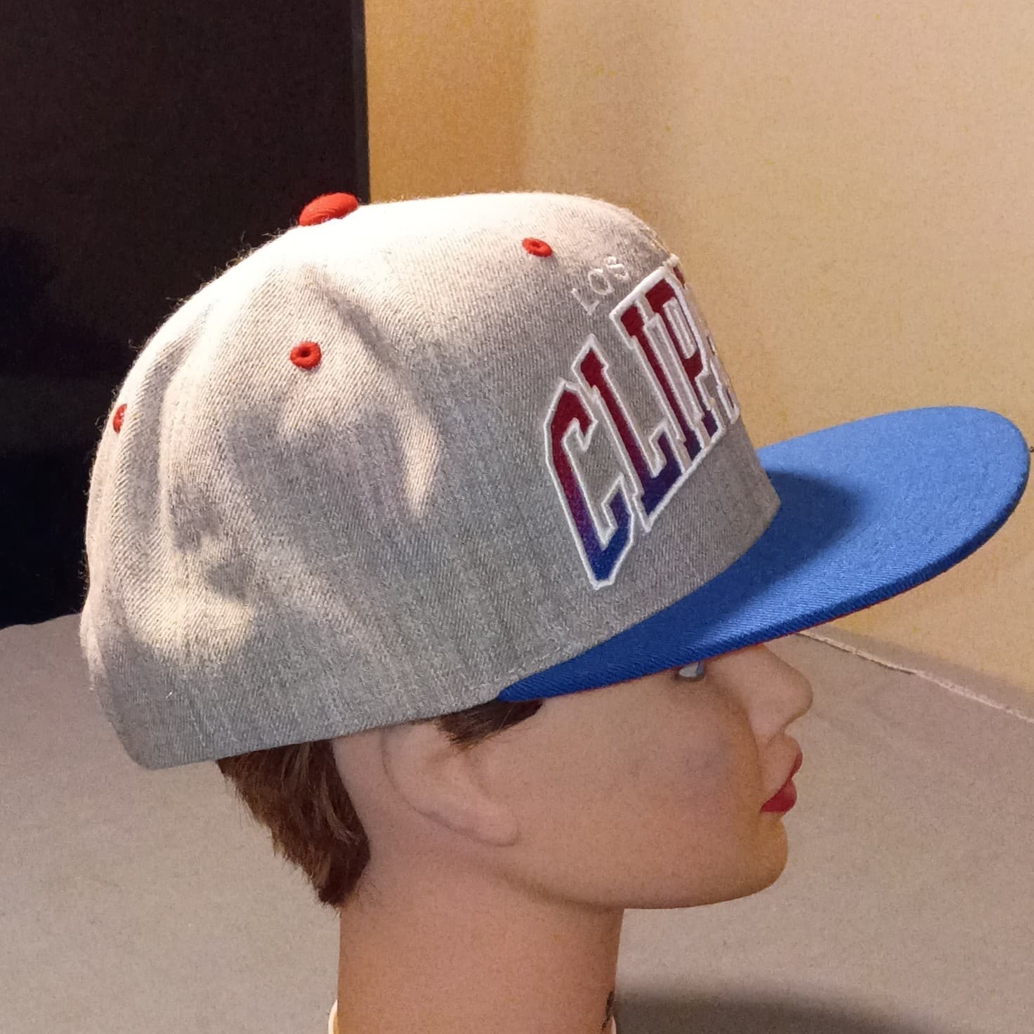 Mitchell And US Snapback Hat Los Angeles Clippers Lac Embroidered On The Side - Thumbnail 2