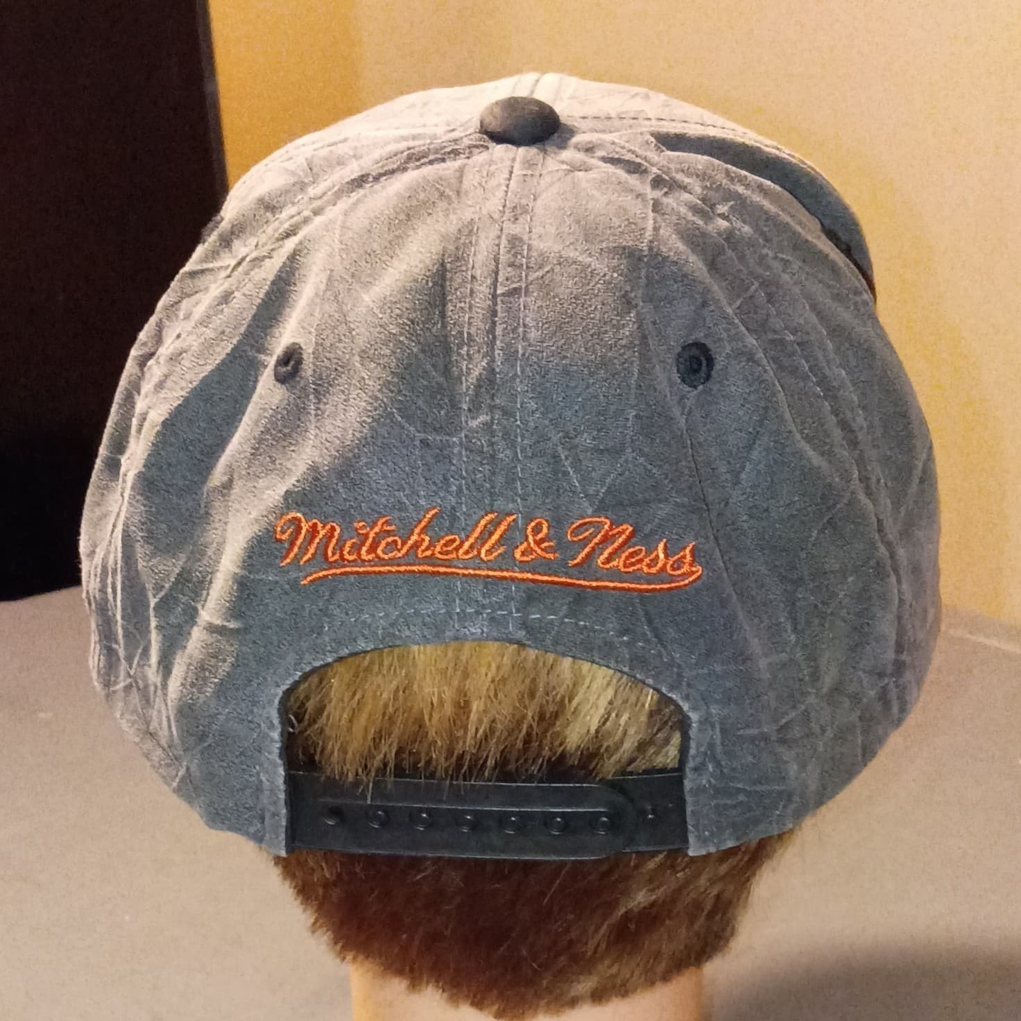 2014 Mitchell & Ness Phoenix Suns Snapback Hat Gray/Orange Mens Rare - Thumbnail 3