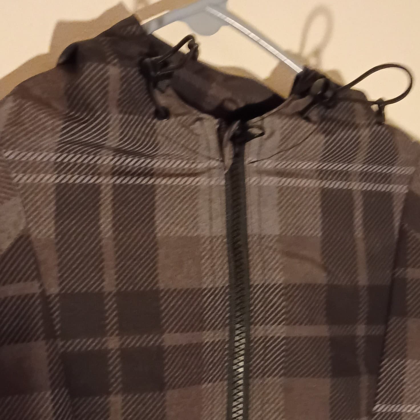 DGK Quarter Zip Plaid Print Windbreaker Jacket Brand New With Tags With Hood - Thumbnail 7