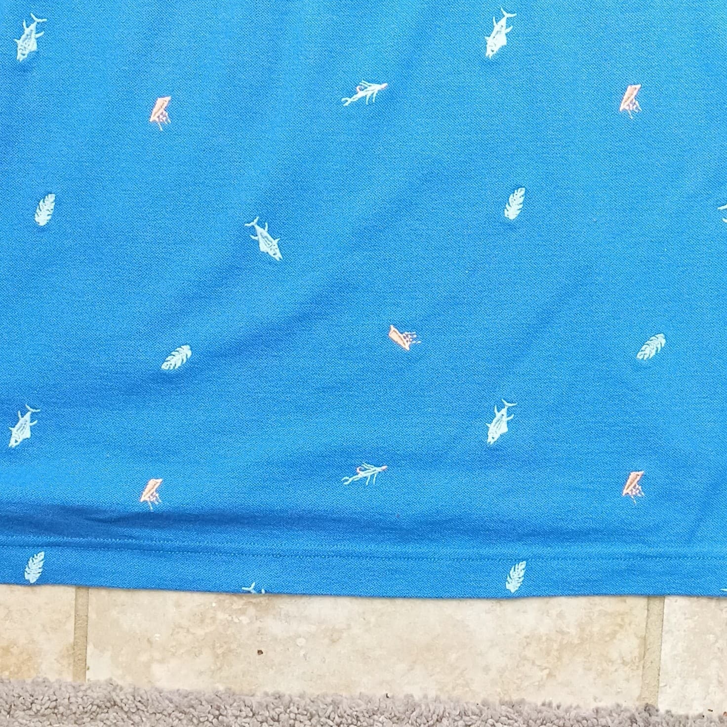 Columbia PFG Shark And Jellyfish Print Men's Size Small Polo Omni Shade - Thumbnail 17