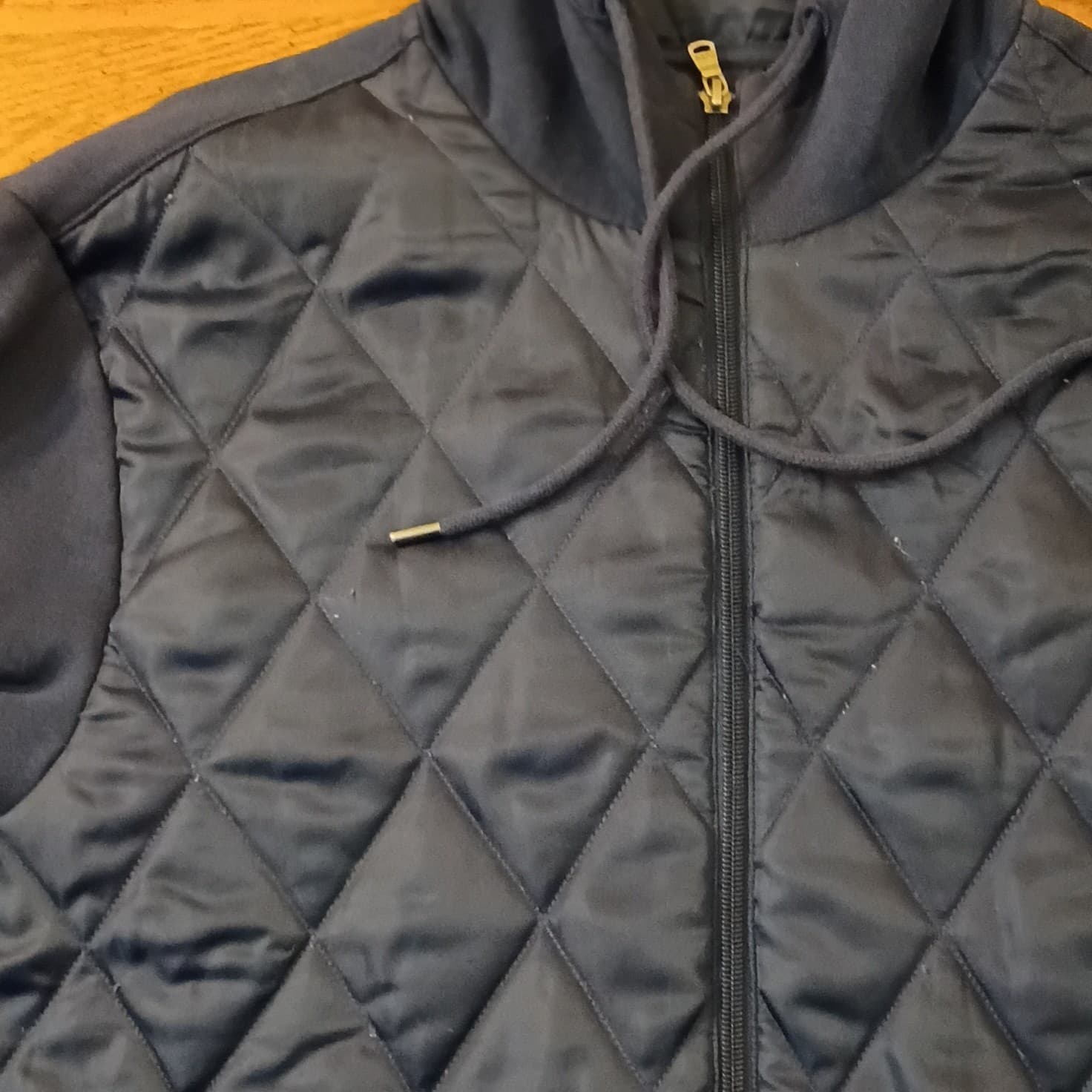Michael Kors Fully Zip Hooded/Bubble Jacket Men's Size XL Navy Blue - Thumbnail 7