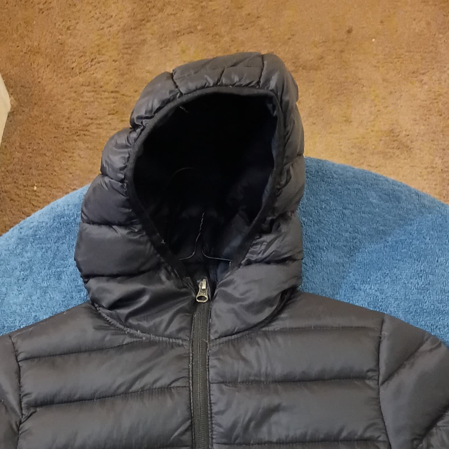 Cabelas Jacket Womens Large Black Puffer Duck Down Full Zip Coat Outdoors - Thumbnail 3